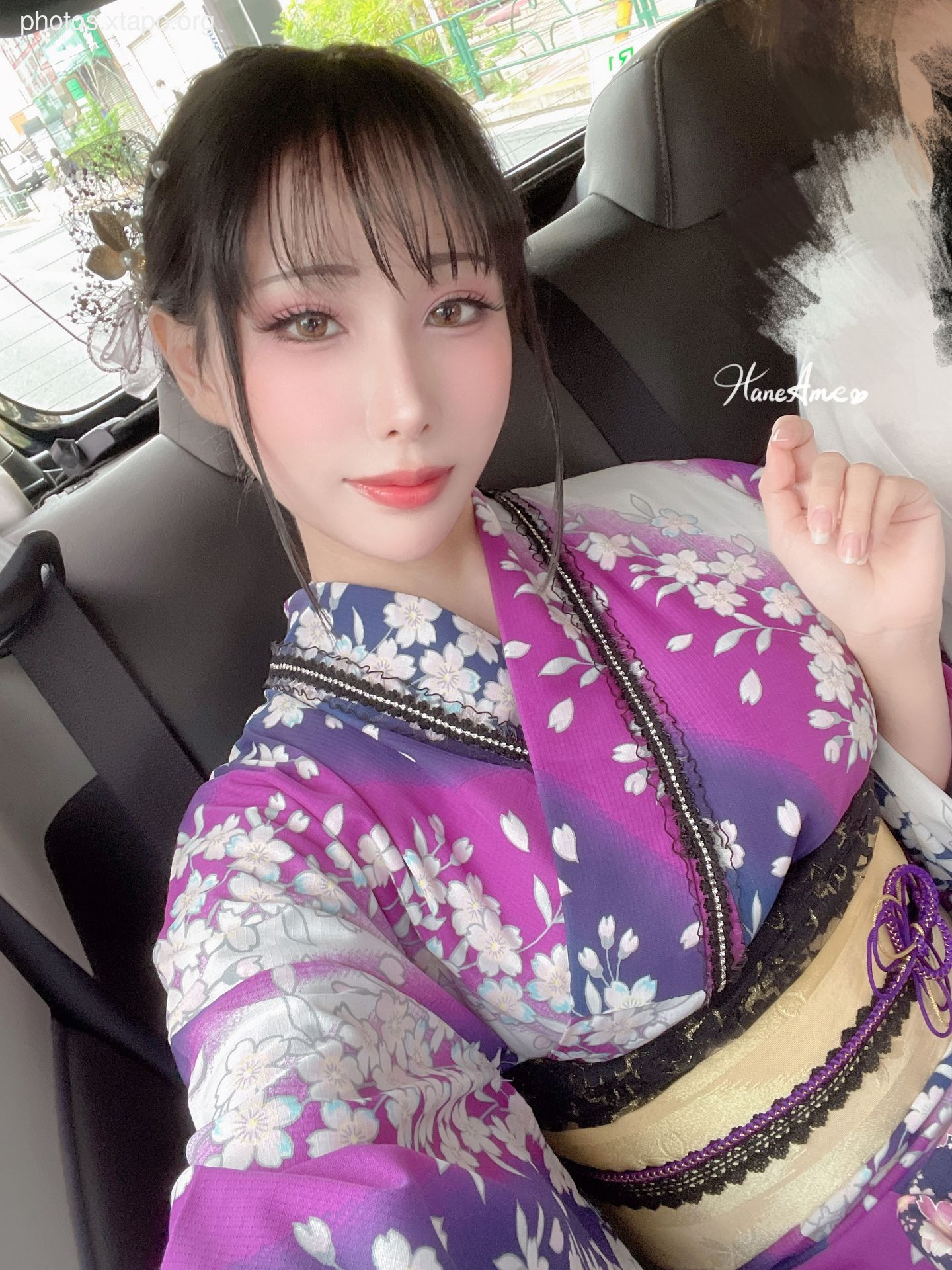 Violet summer yukata