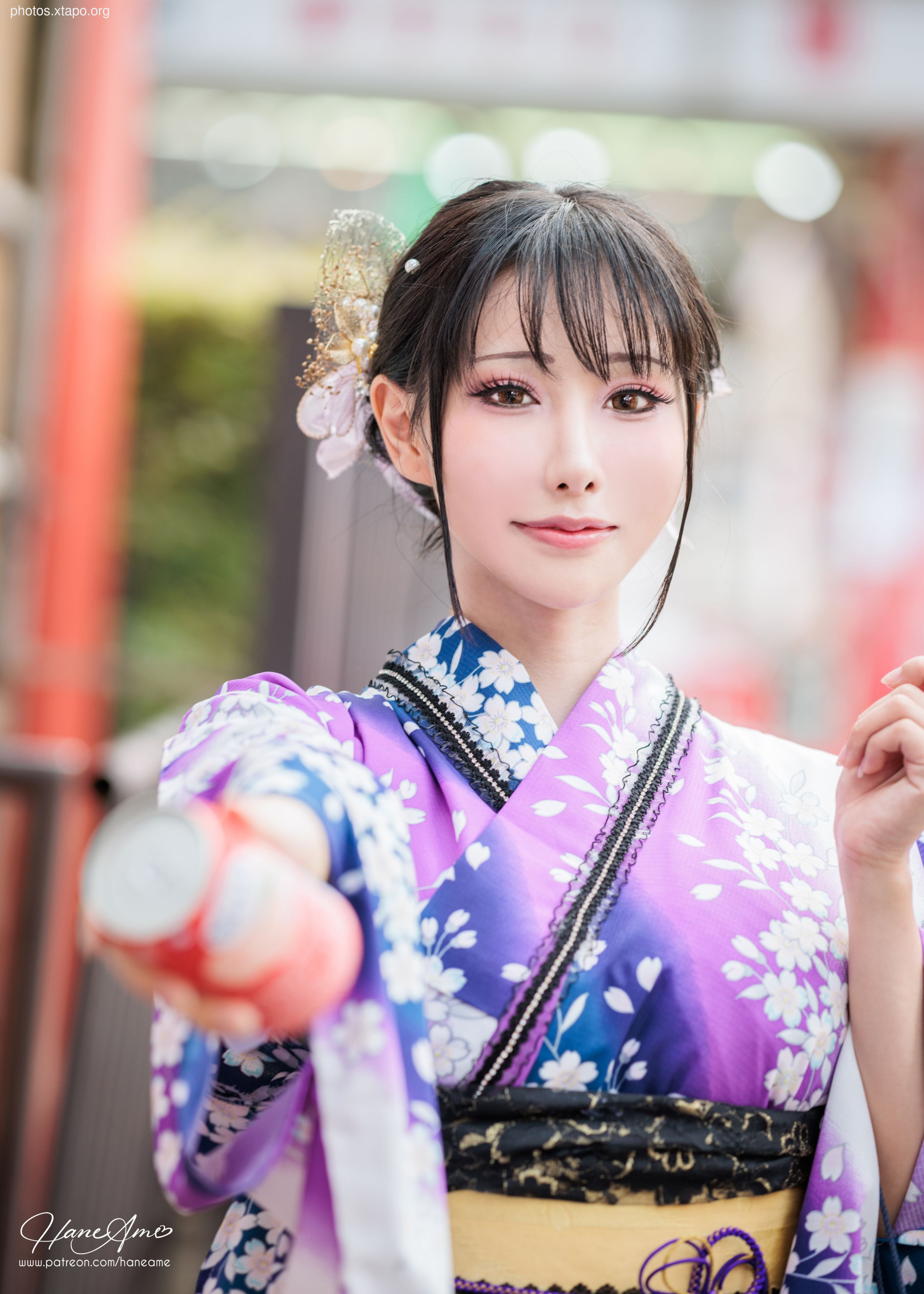 Violet summer yukata