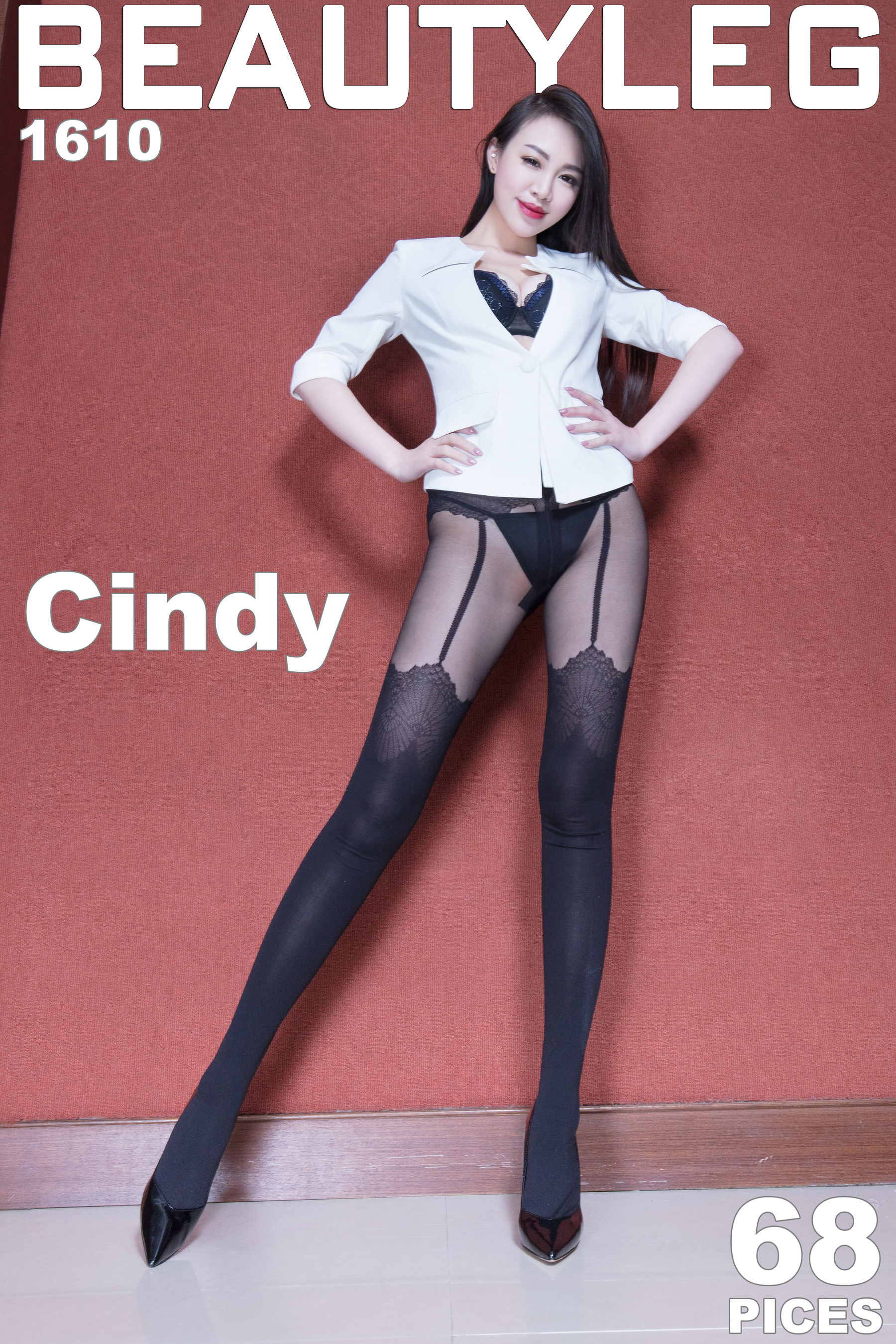 Leg Model Cindy Black Silk Beautiful LegsPork High Heel Beautyleg No.1610