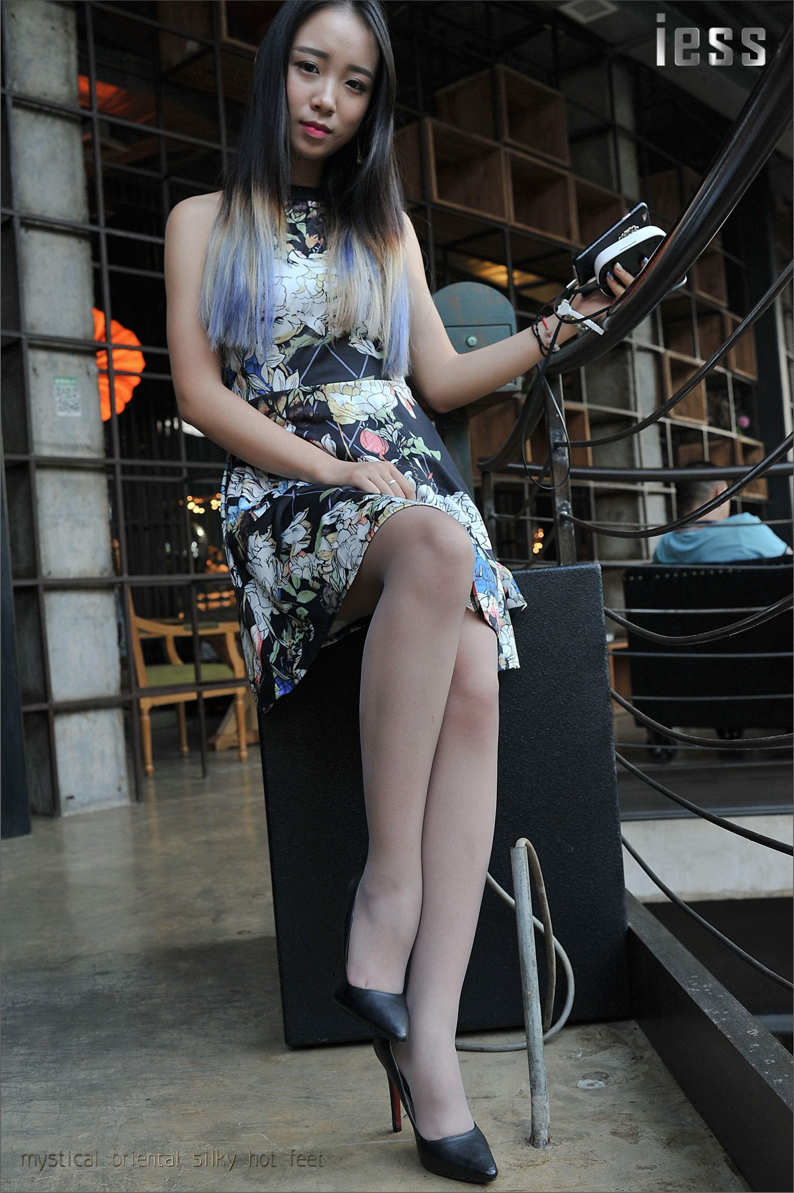 Silk Foot Bento 013 Zhang Xinyue's Gray Silk IESS Different Thinking