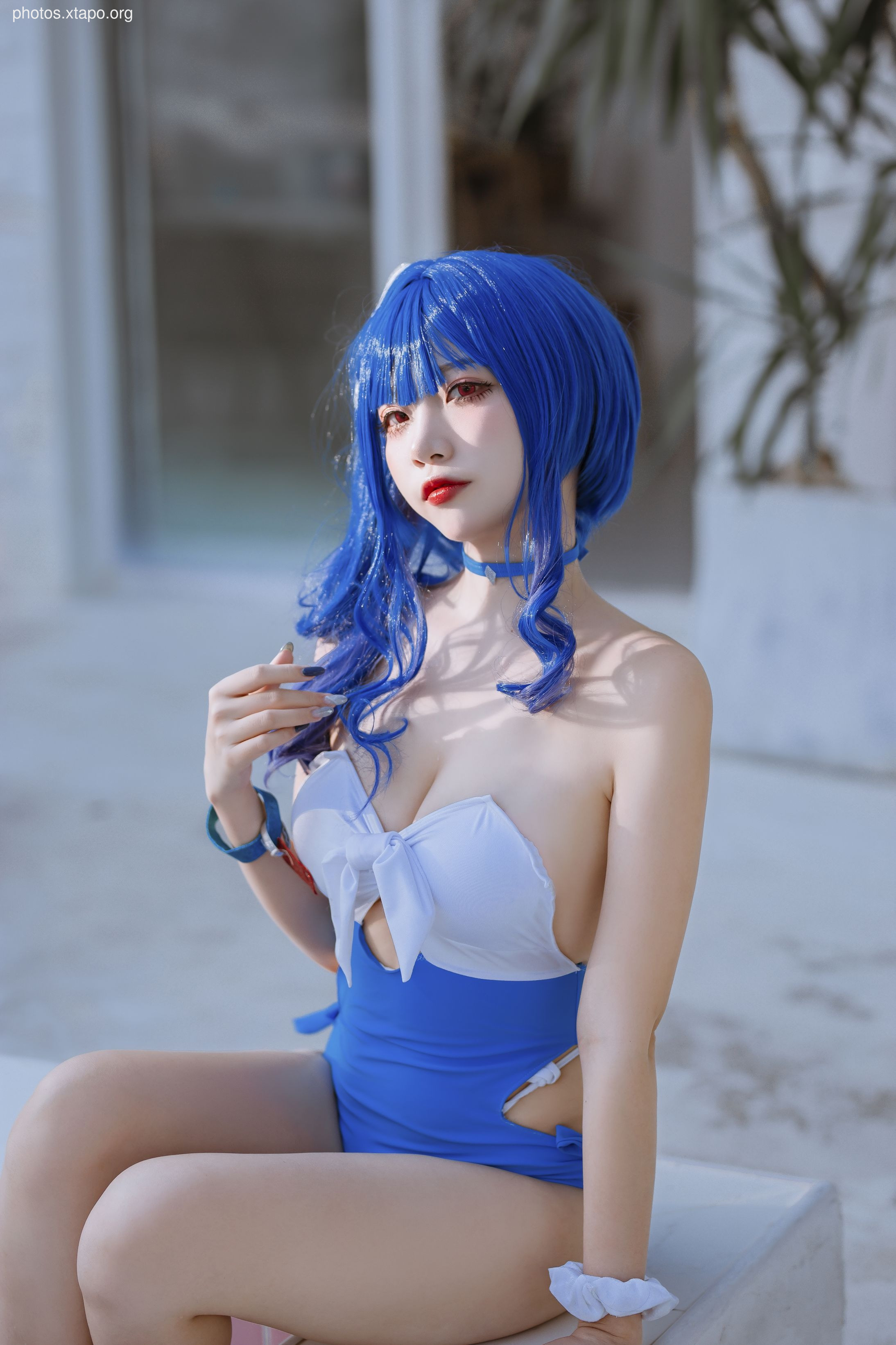 Erzuo Nisa Blue Bora Swimsuit 20p-364MB