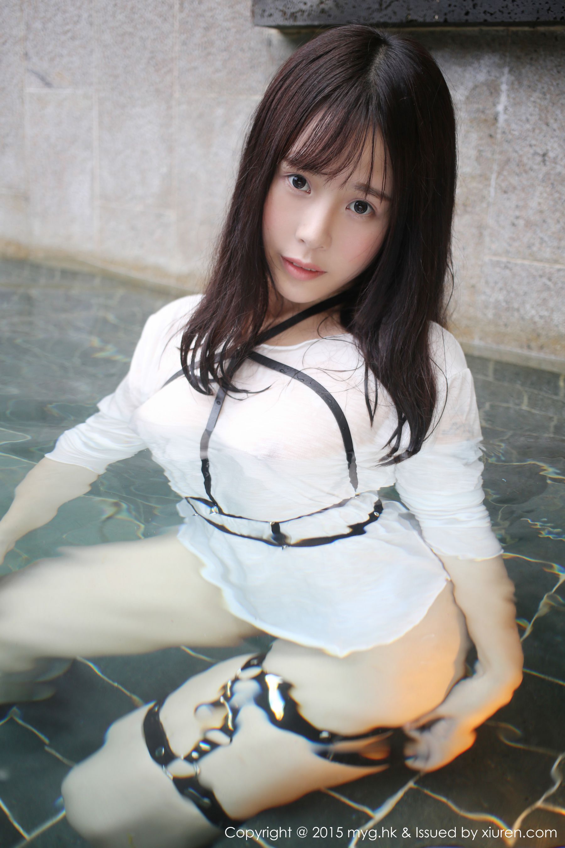 Evelyn Evel Black Silk StockingsSwimming Wet Miyuan Pavilion Mygirl VOL.170