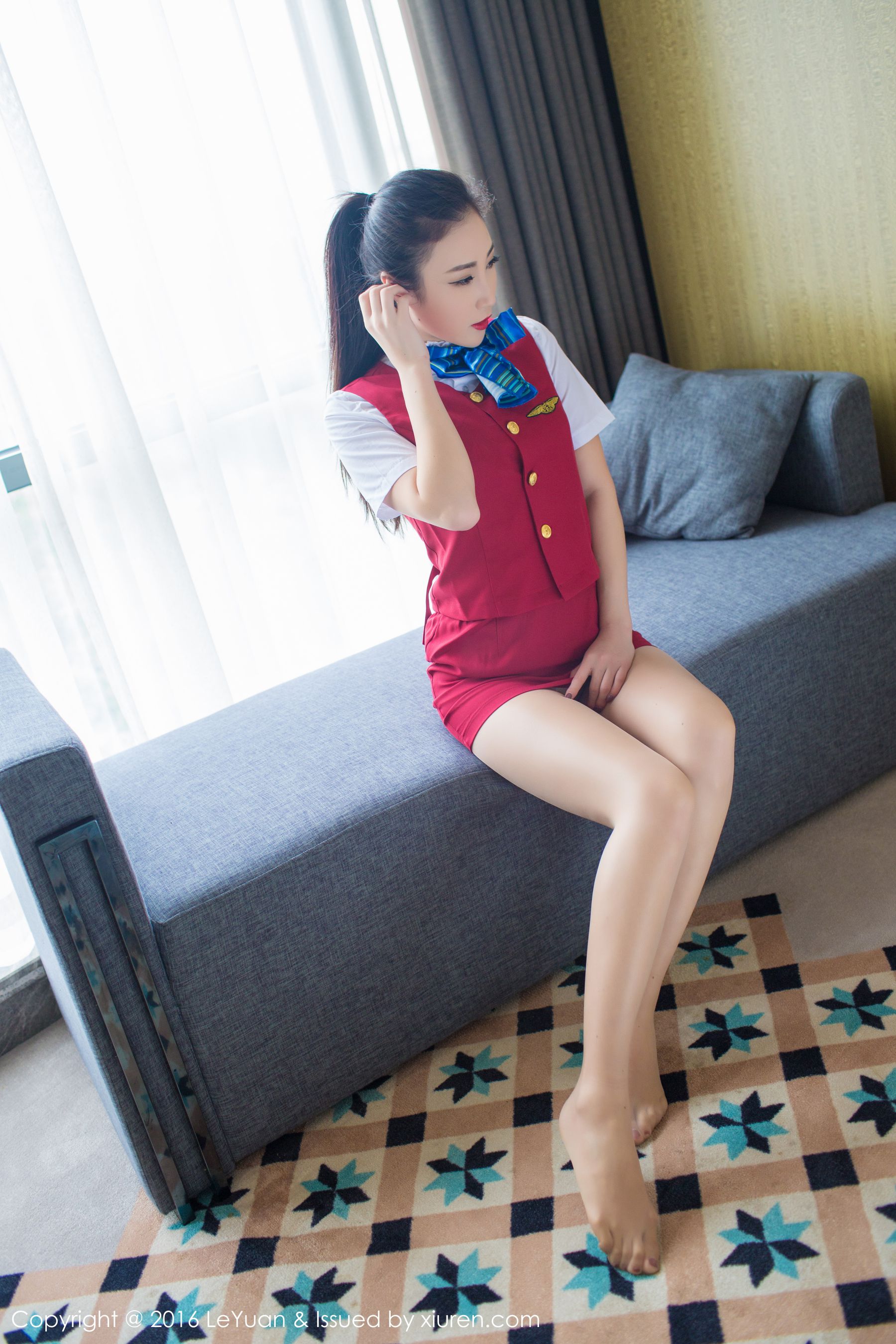 Wendy Zhixiu Air Sister UniformTempting Stockings Star Park Leuyuan VOL.021