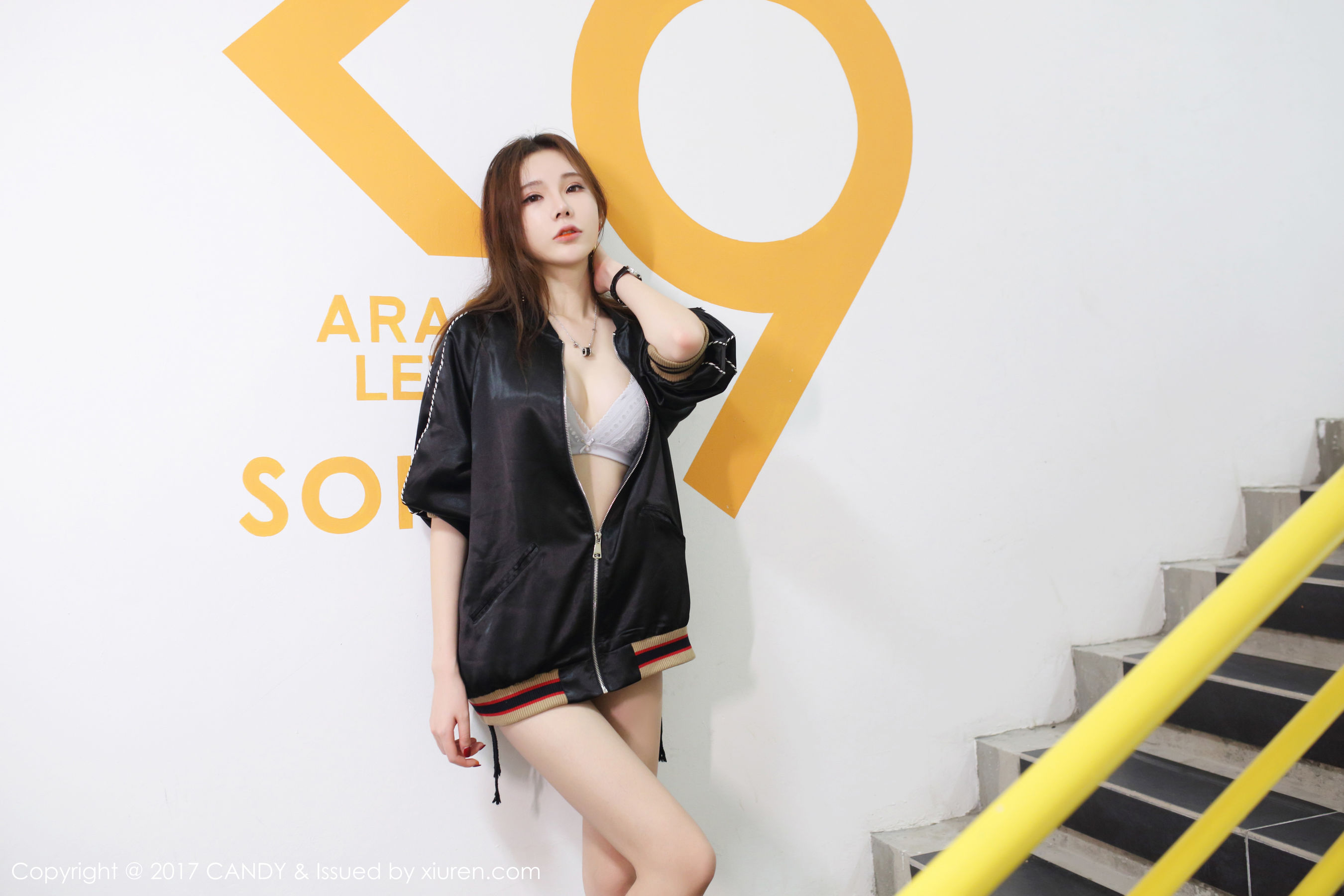 Meng Kiki Irene Sports ClothingWhite Bikini Net Red Pavilion Candy Vol.044