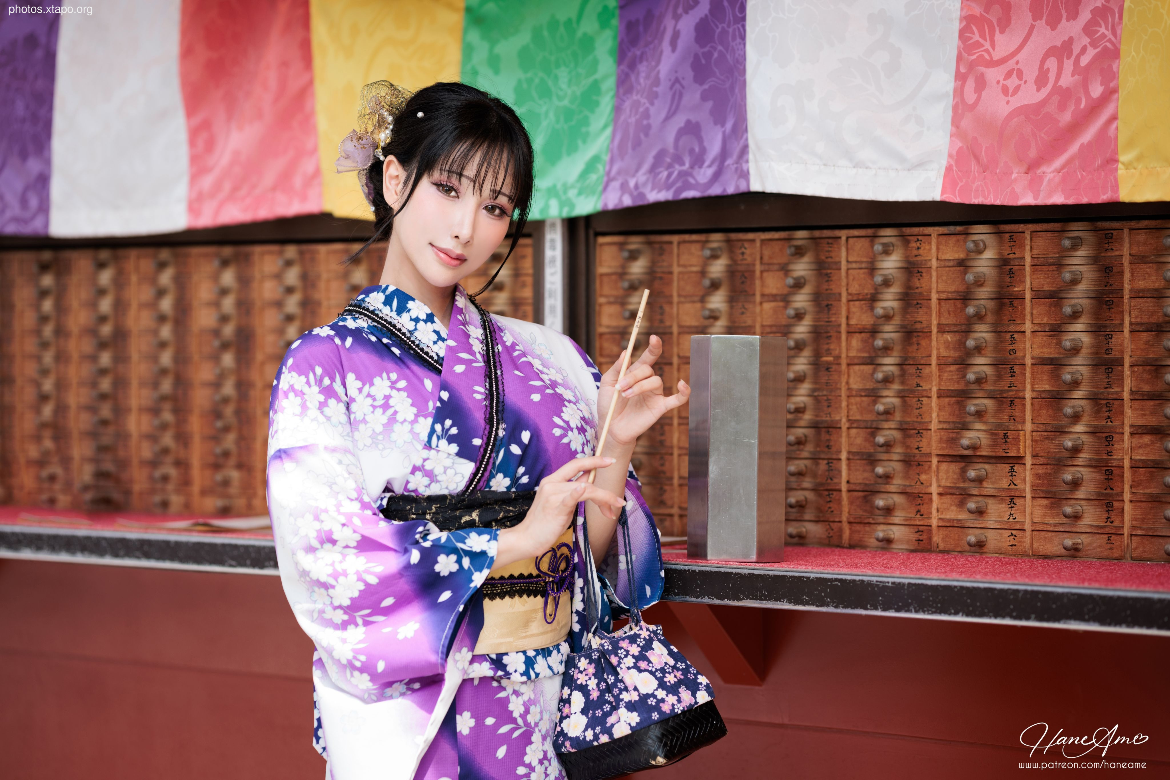 Violet summer yukata
