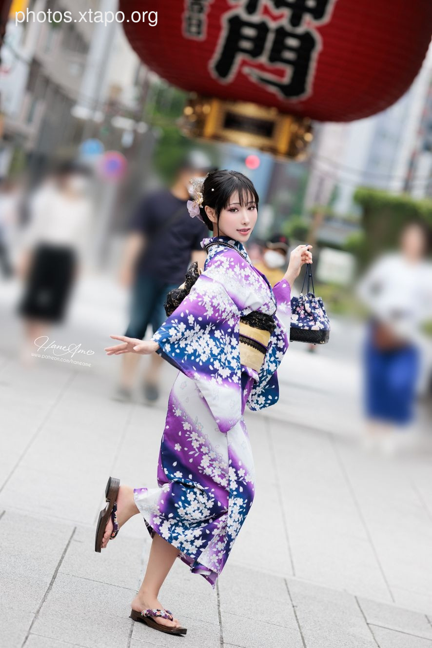 Violet summer yukata