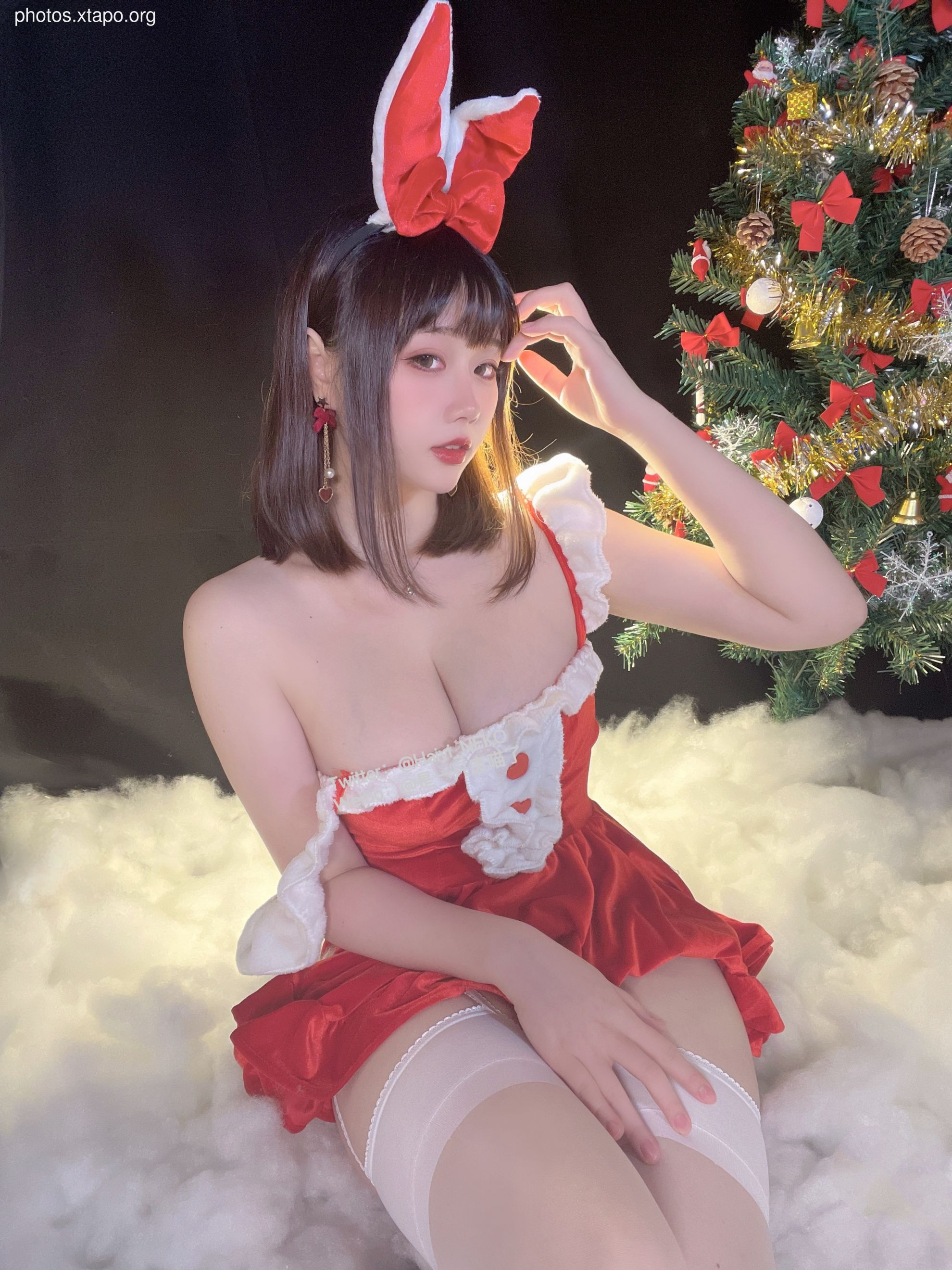 A waste meow Christmas bikinidress 72P3V-620MB