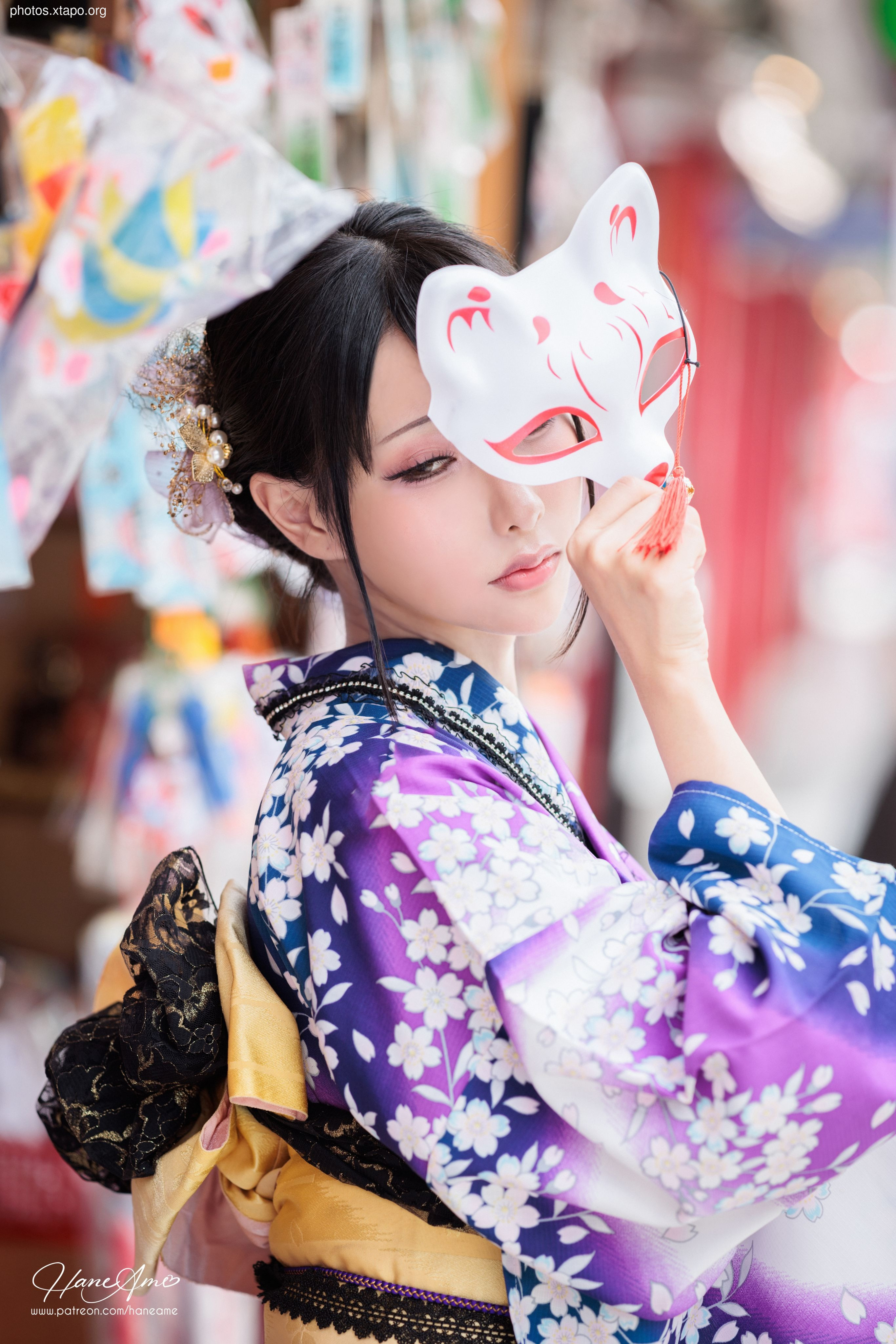 Violet summer yukata