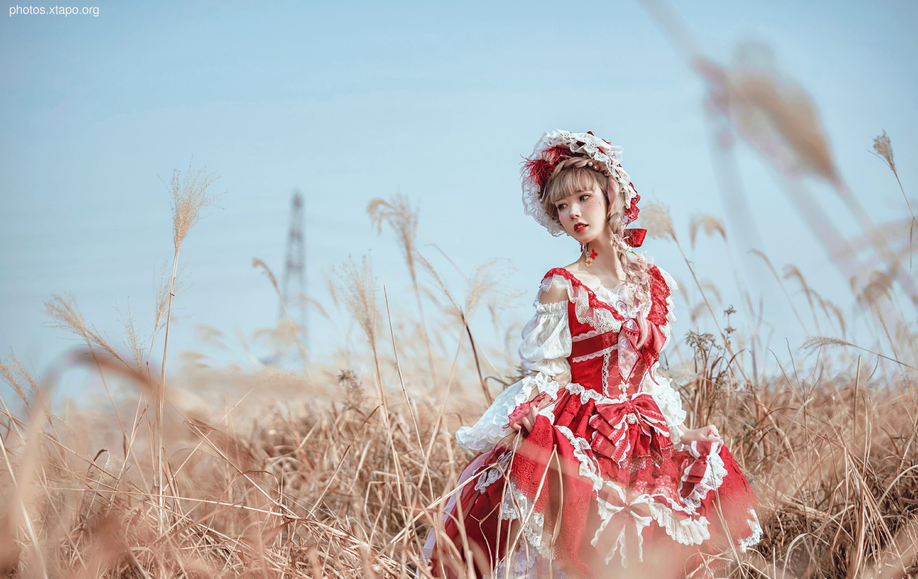 Ah Bao is also a bunny girl-lolita red dress 12P