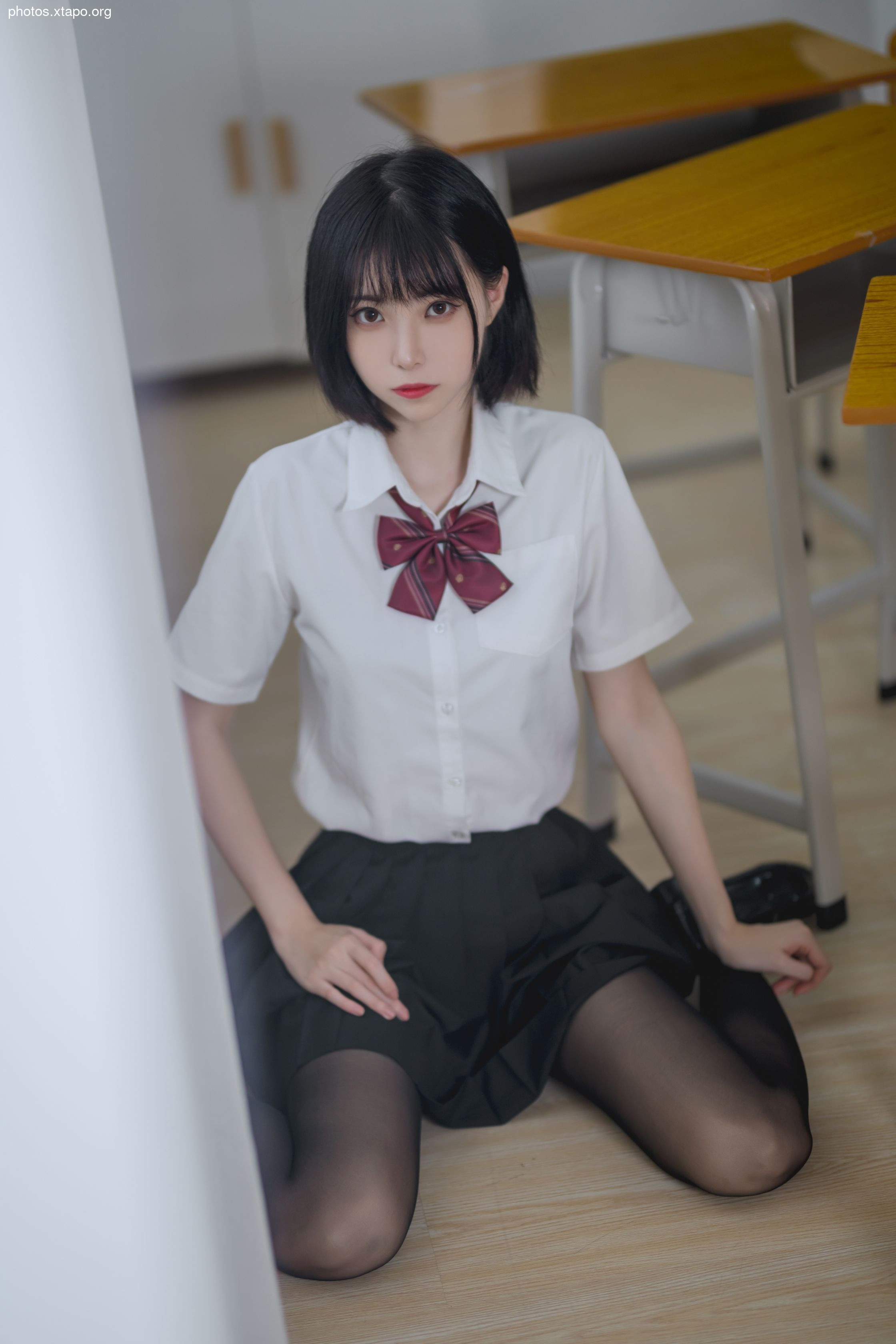 Xu Lan -NO.01 Classroom jk black silk 40p -426MB