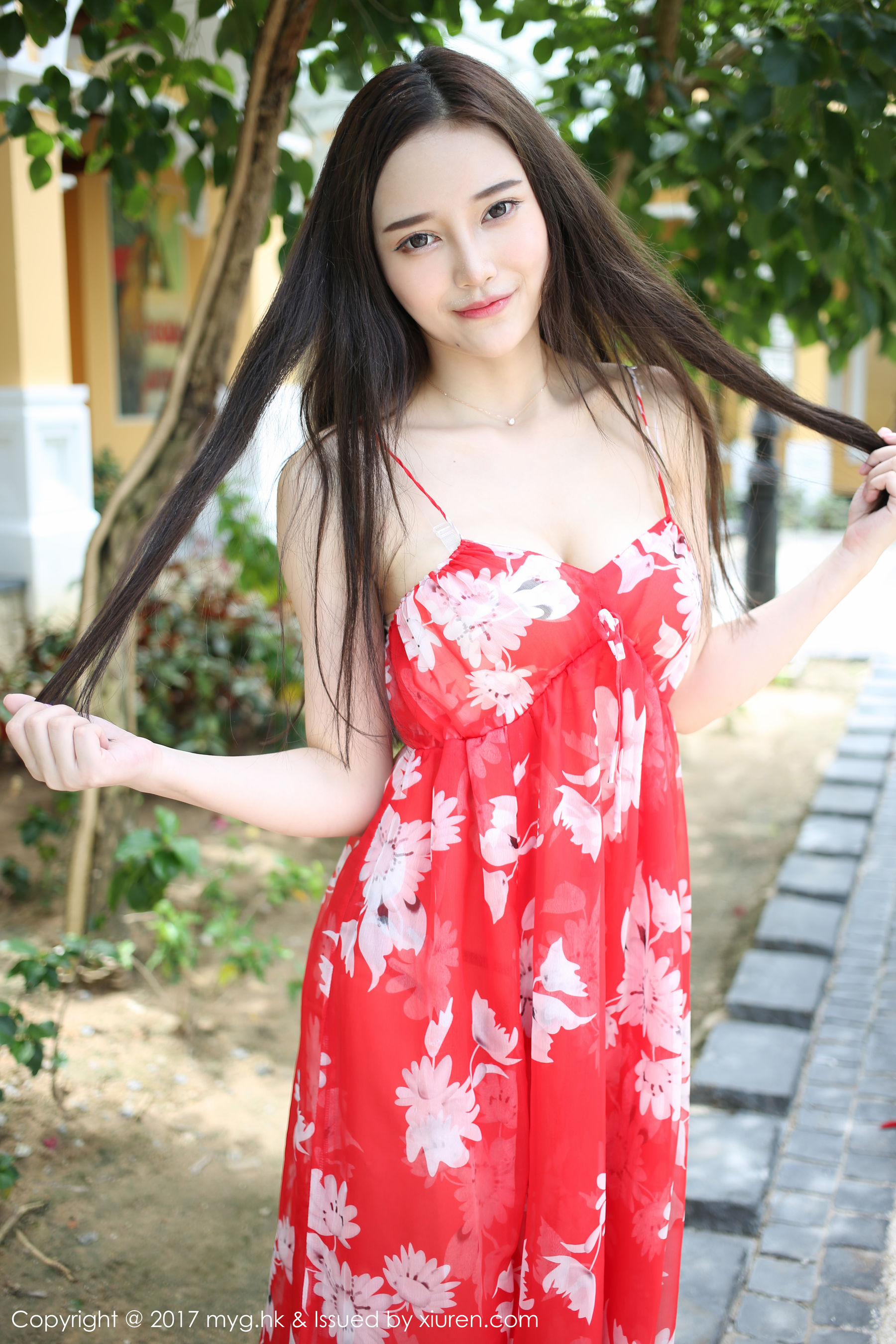 Tang Qier IL Wish Travel Photo Trailer Miyuan Pavilion Mygirl VOL.254