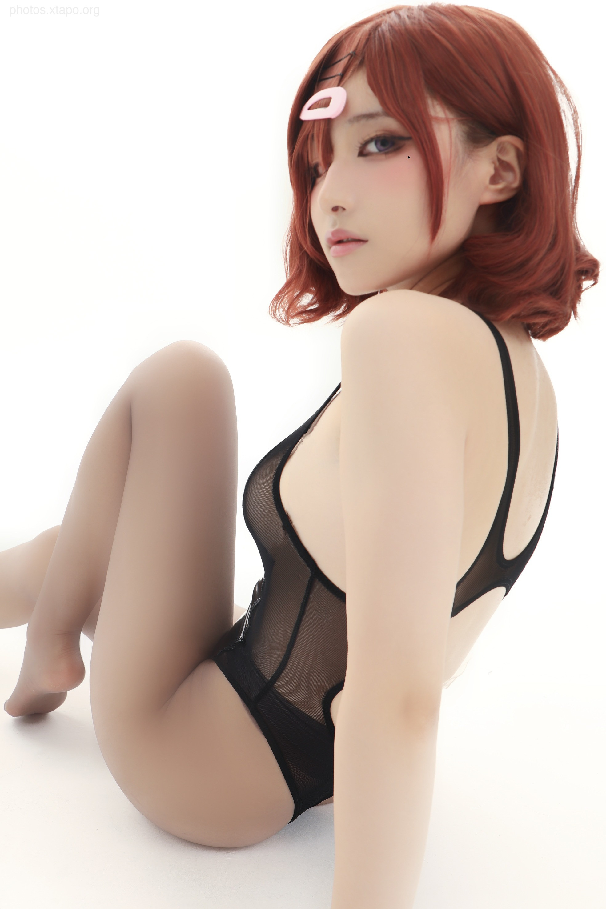 Younian Youmeko 樋 Swimming no shirt gray silk 36P-87MB