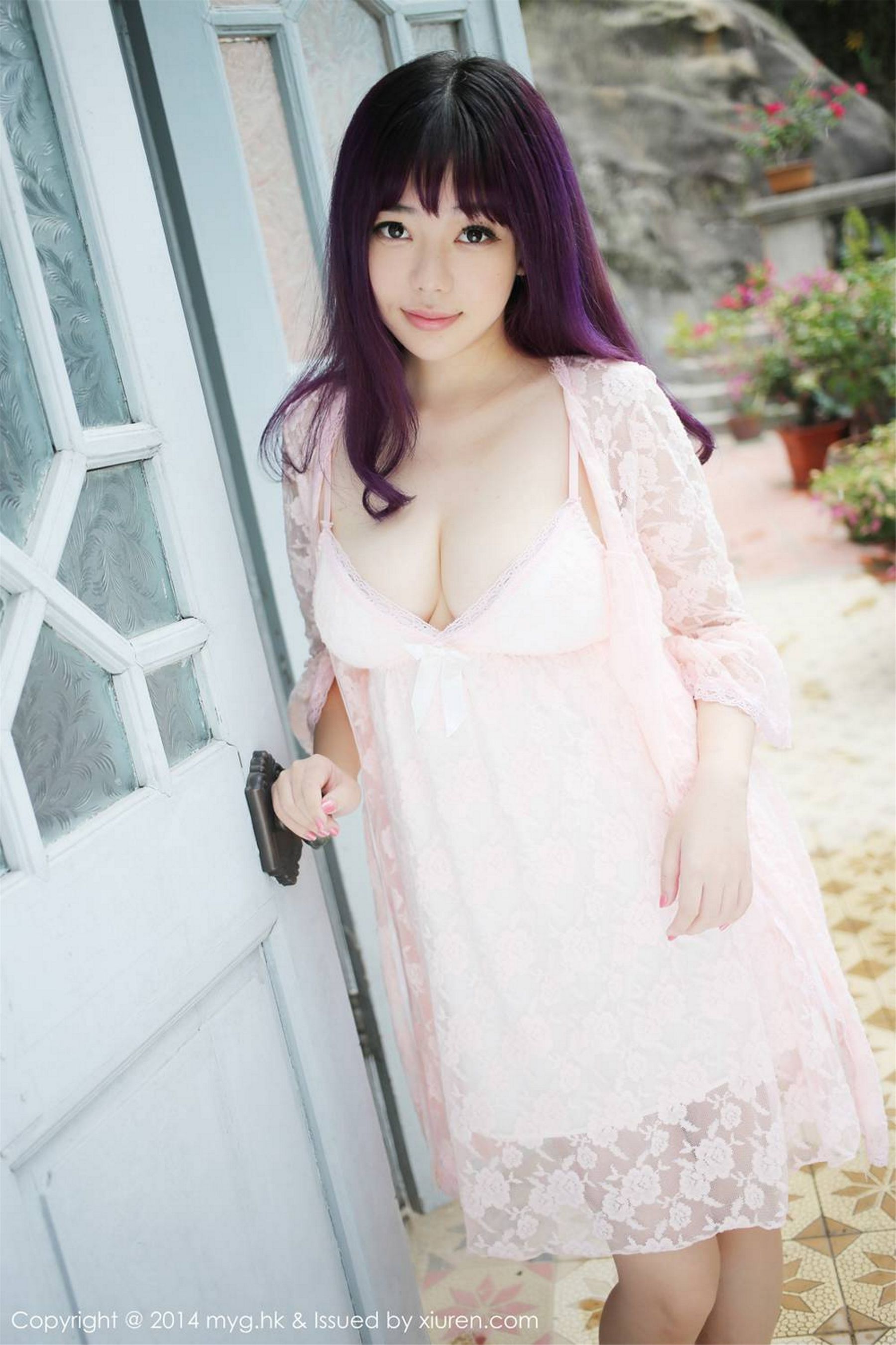 Liu Feier Faye Xiamen Travel burst milk breastsfresh lace Miyuan Pavilion Mygirl Vol.078