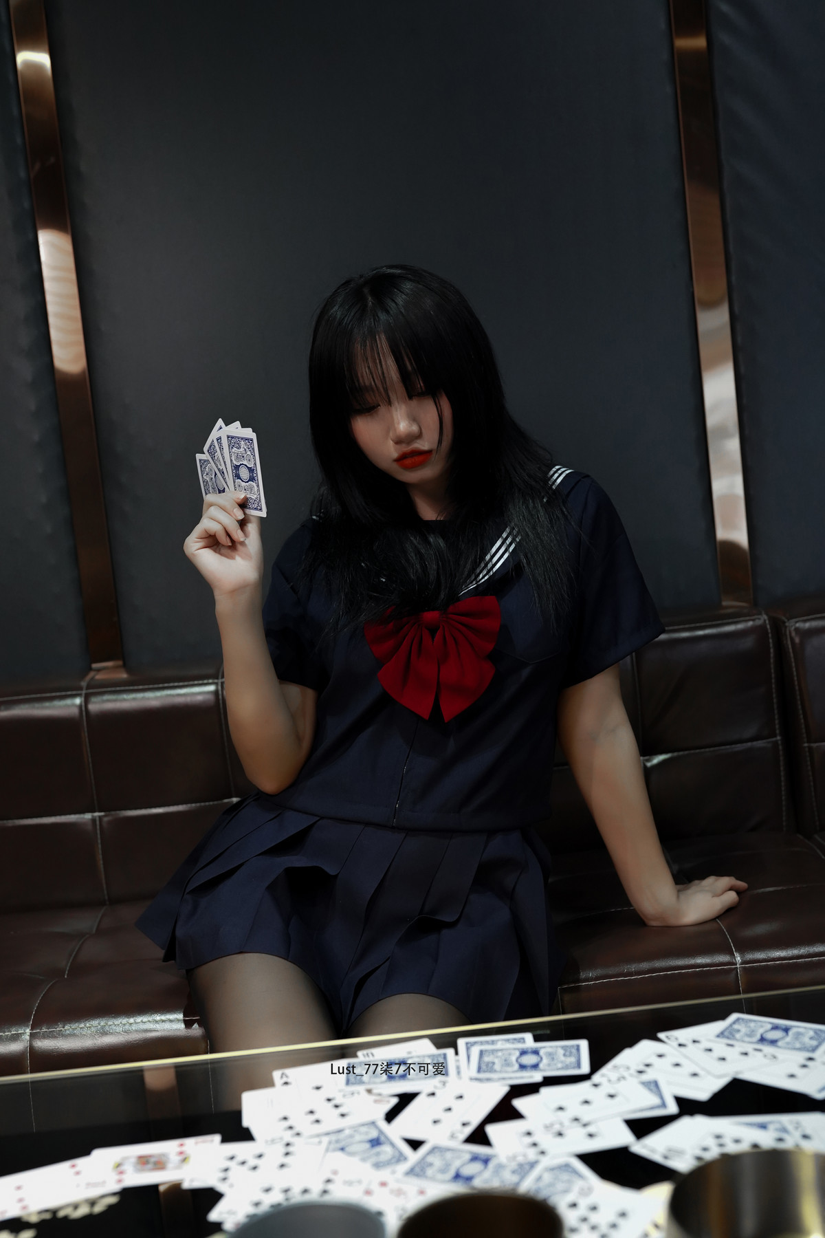 Cosplay Qiqi, be good, contrast JK girl Set.03