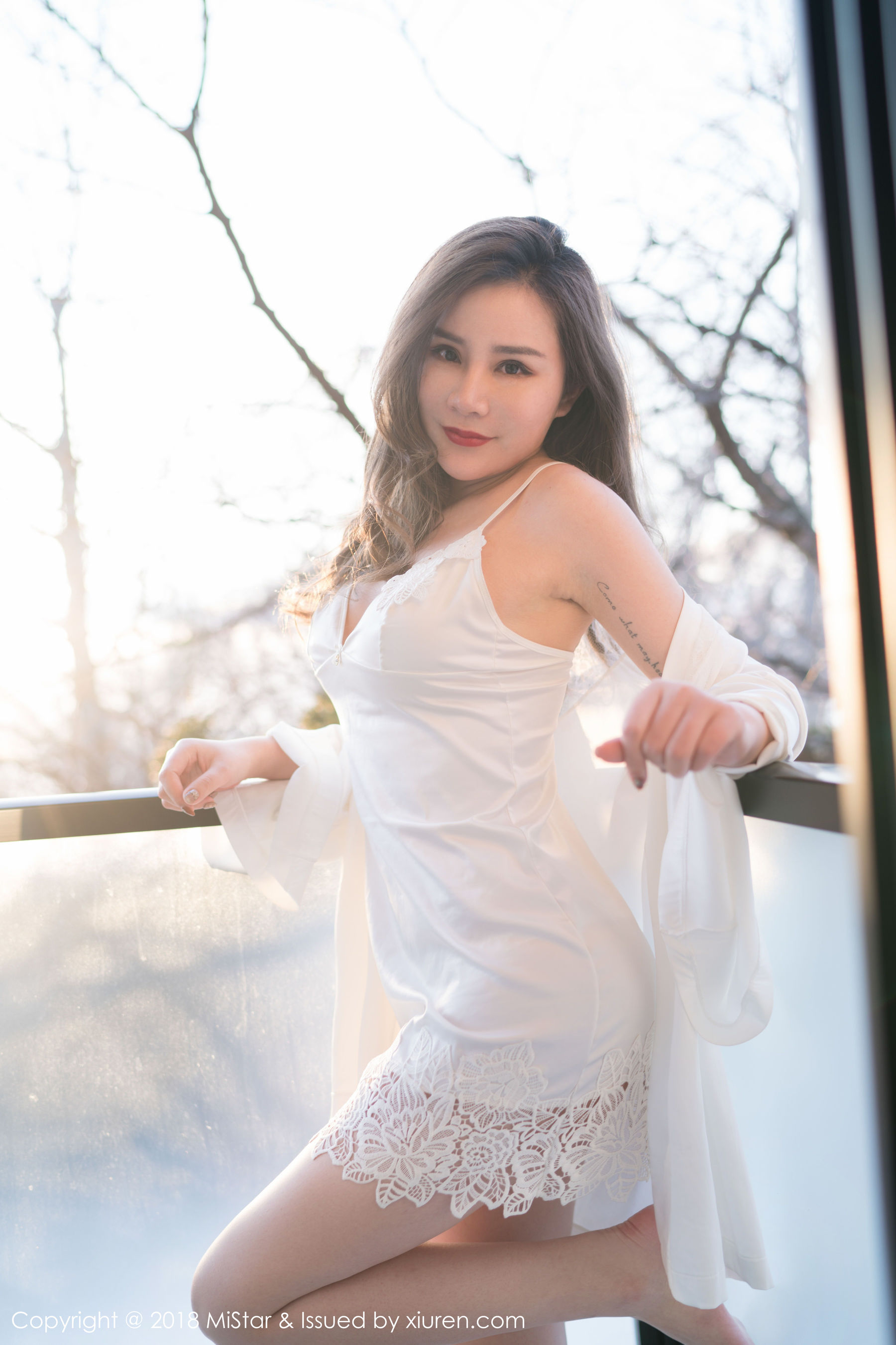 Little Milk Kyra White Shirt Black Sica Stockings Meiyan Society Mistar VOL.228