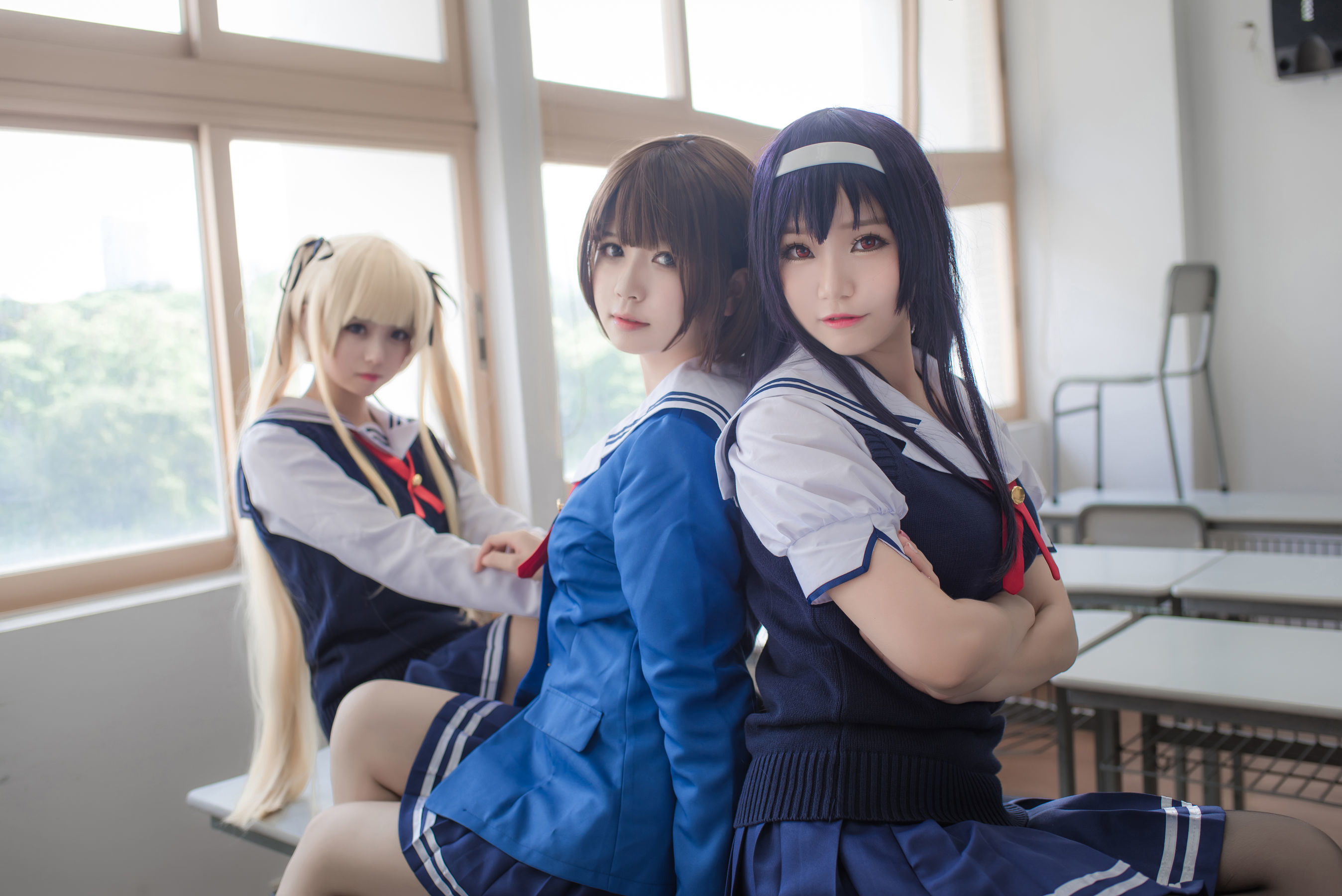 Loli cos Platinum Saki -School Uniform