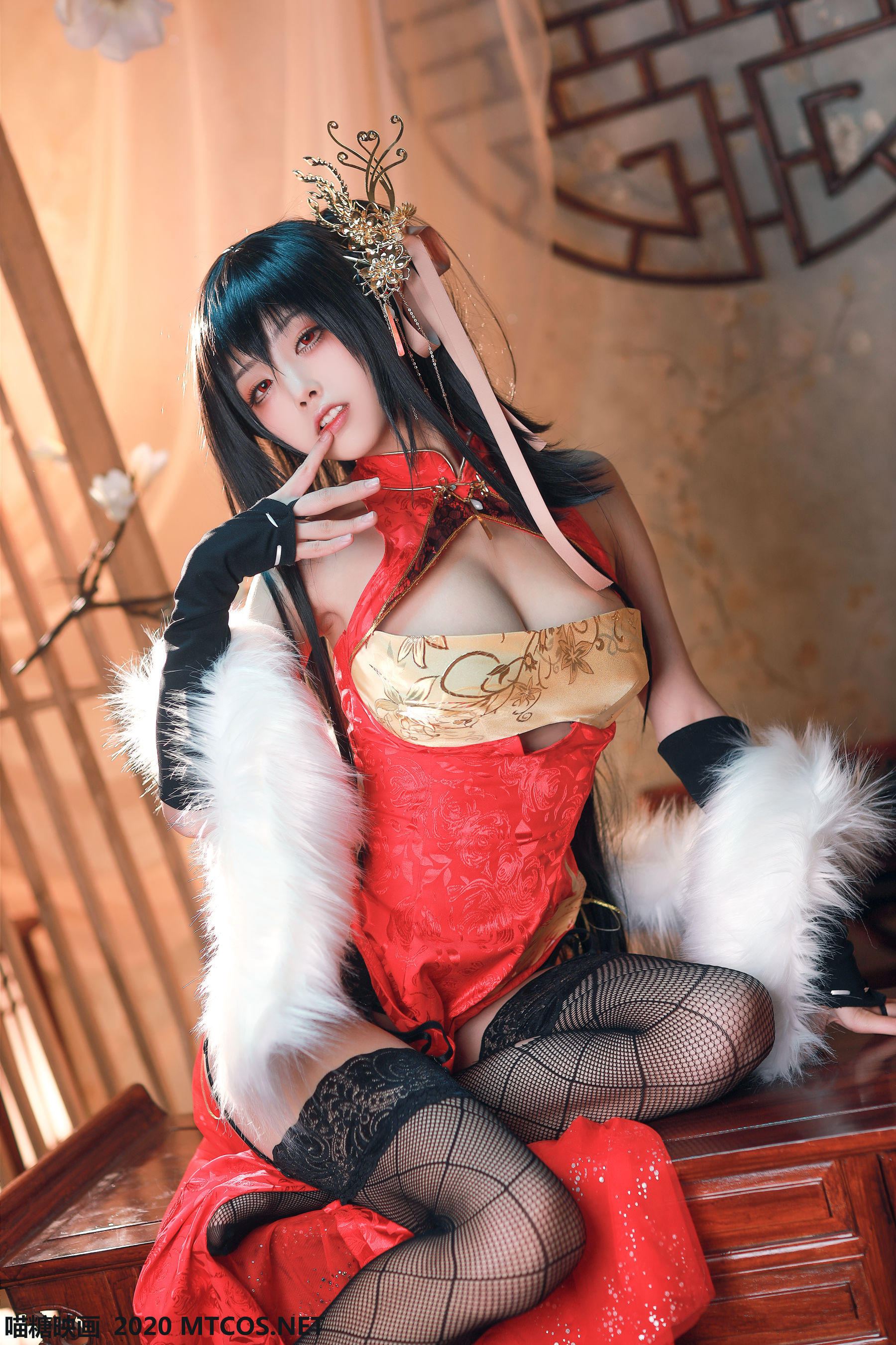 Meow Sugar Painting HML.004 Shuimiao Aqua Shuimiao Dafeng Cheongsam Cheongsam