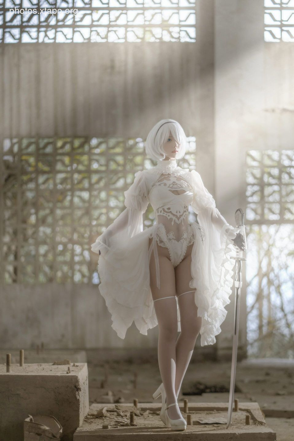 Kagami-chan-kimono, dress, Hill, Mash, 2B white wedding dress, Ghost Sword and Wind Chime Princess [95P]