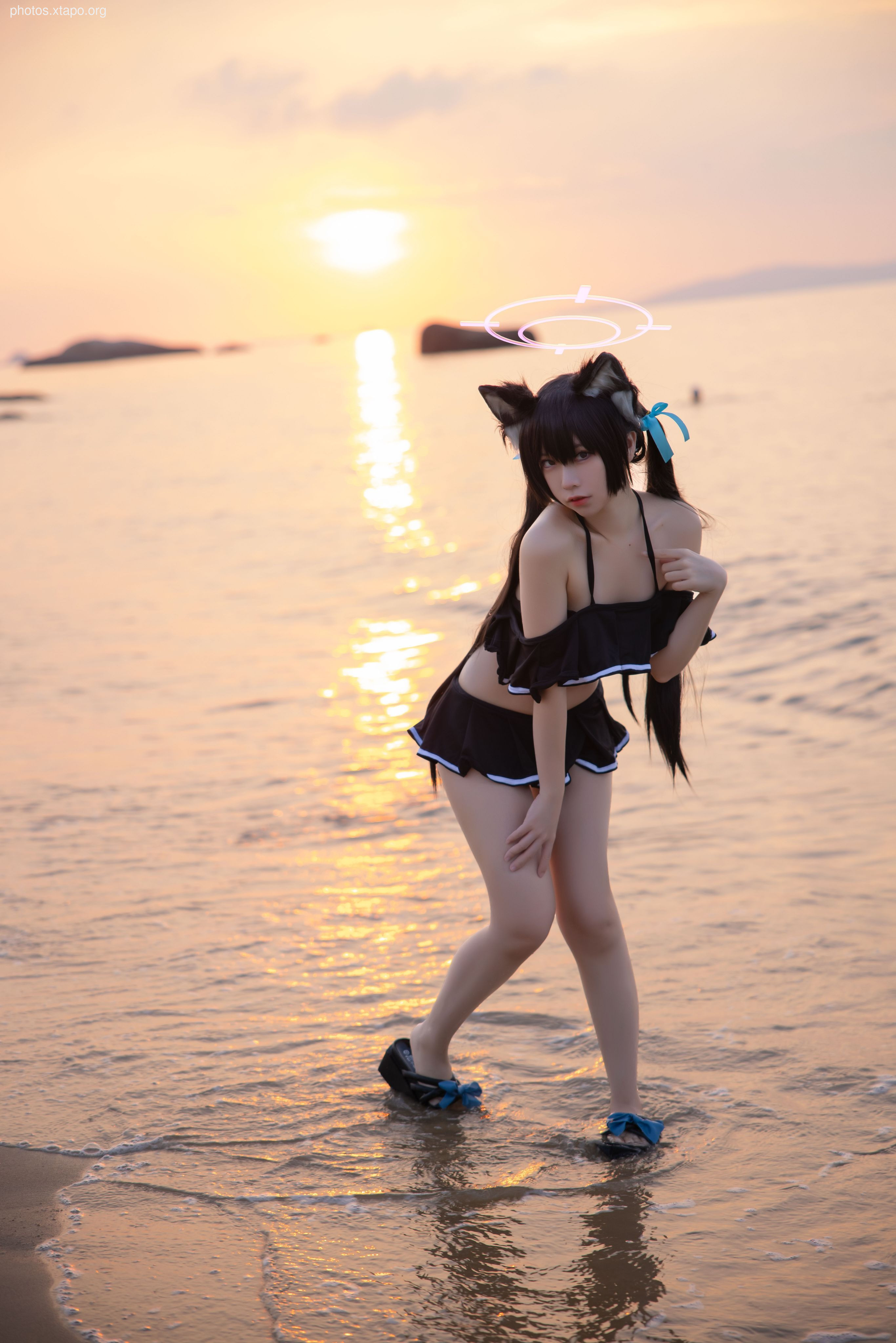 G44 will not be injured in blue archives black see Qin Xiang swimsuit 20p