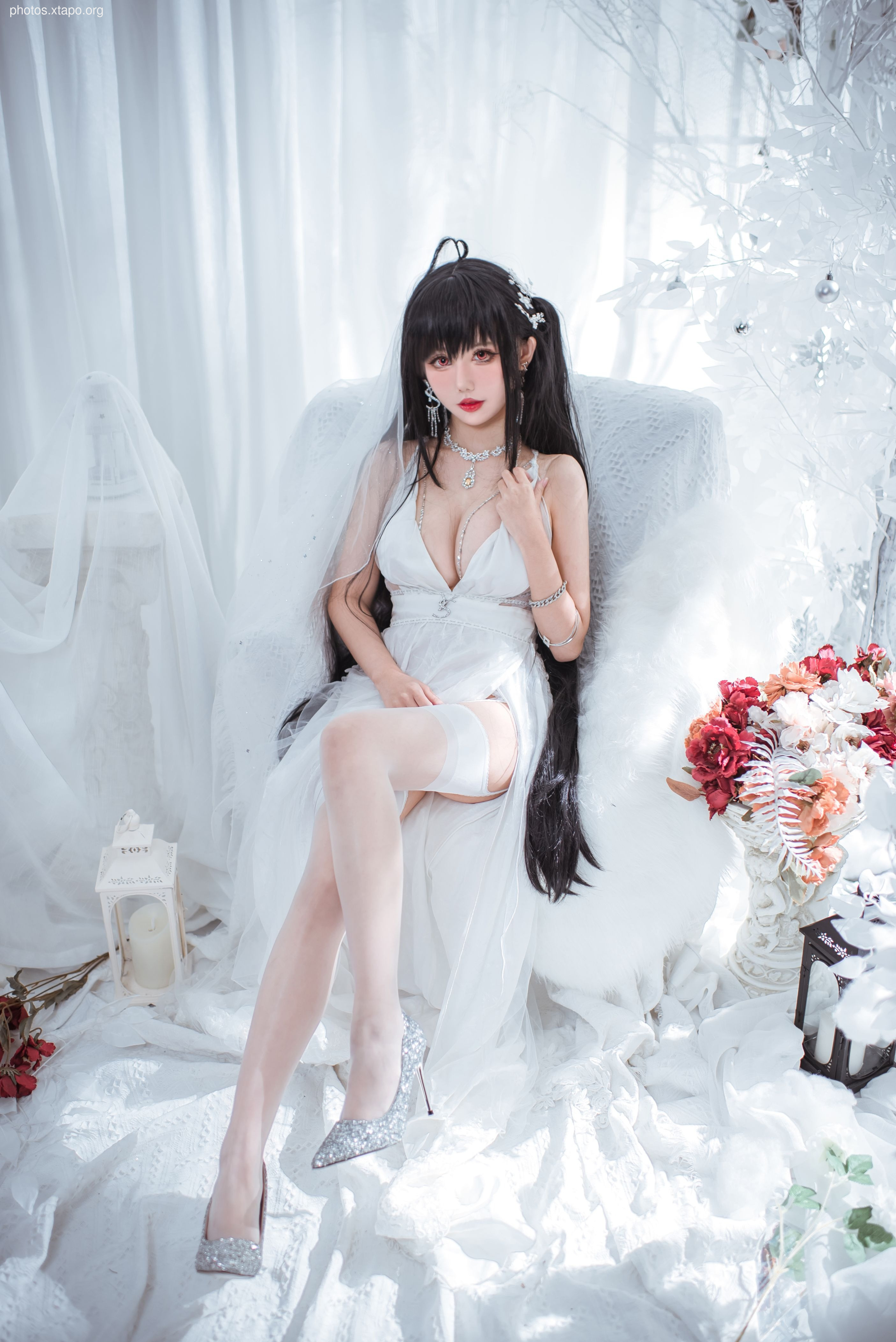 Fairy Moon Dafeng Pure White Wedding Dress 30p-189MB