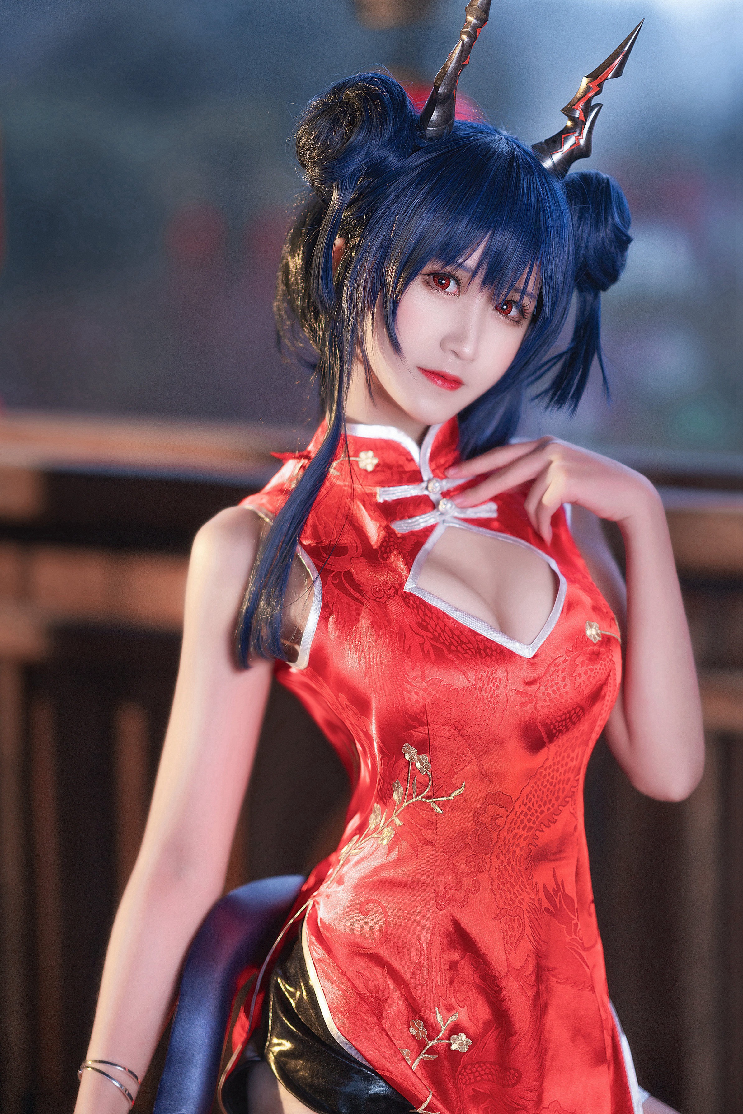 [三级_69] Fox Witch + Red Cheongsam 45P