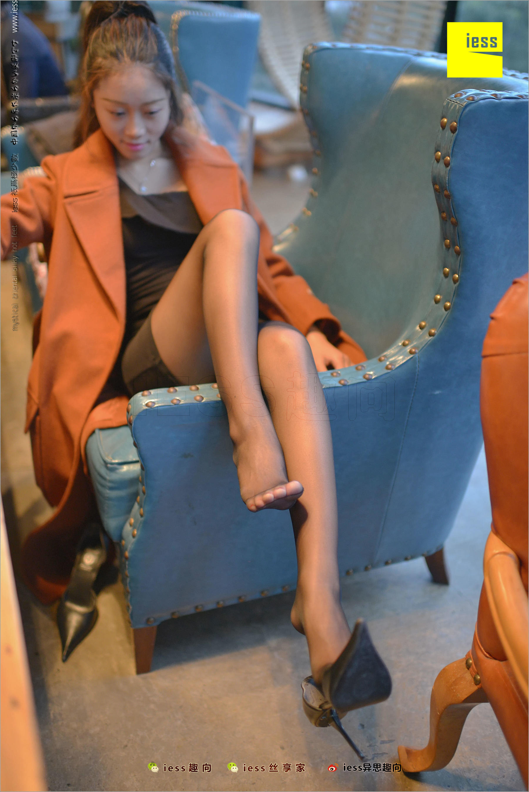 Little Black Girl Black Silk Beautiful Legs Different Thinking to IESS Silk Foot Bento 209