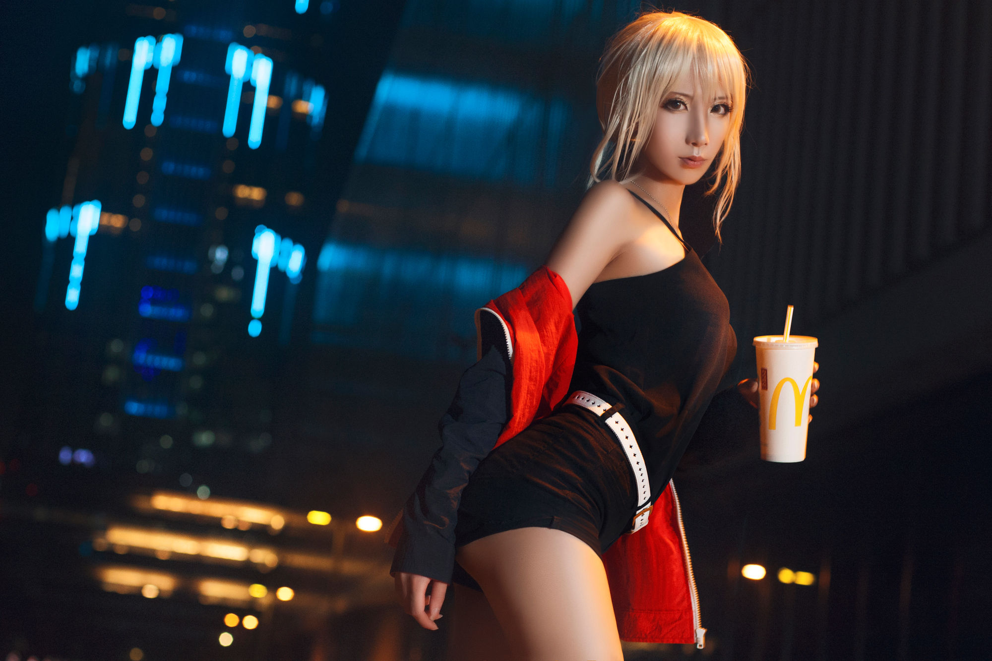 Net Red Coser Photo Half half & amp; Sophie Sophia -Black Zhen 2