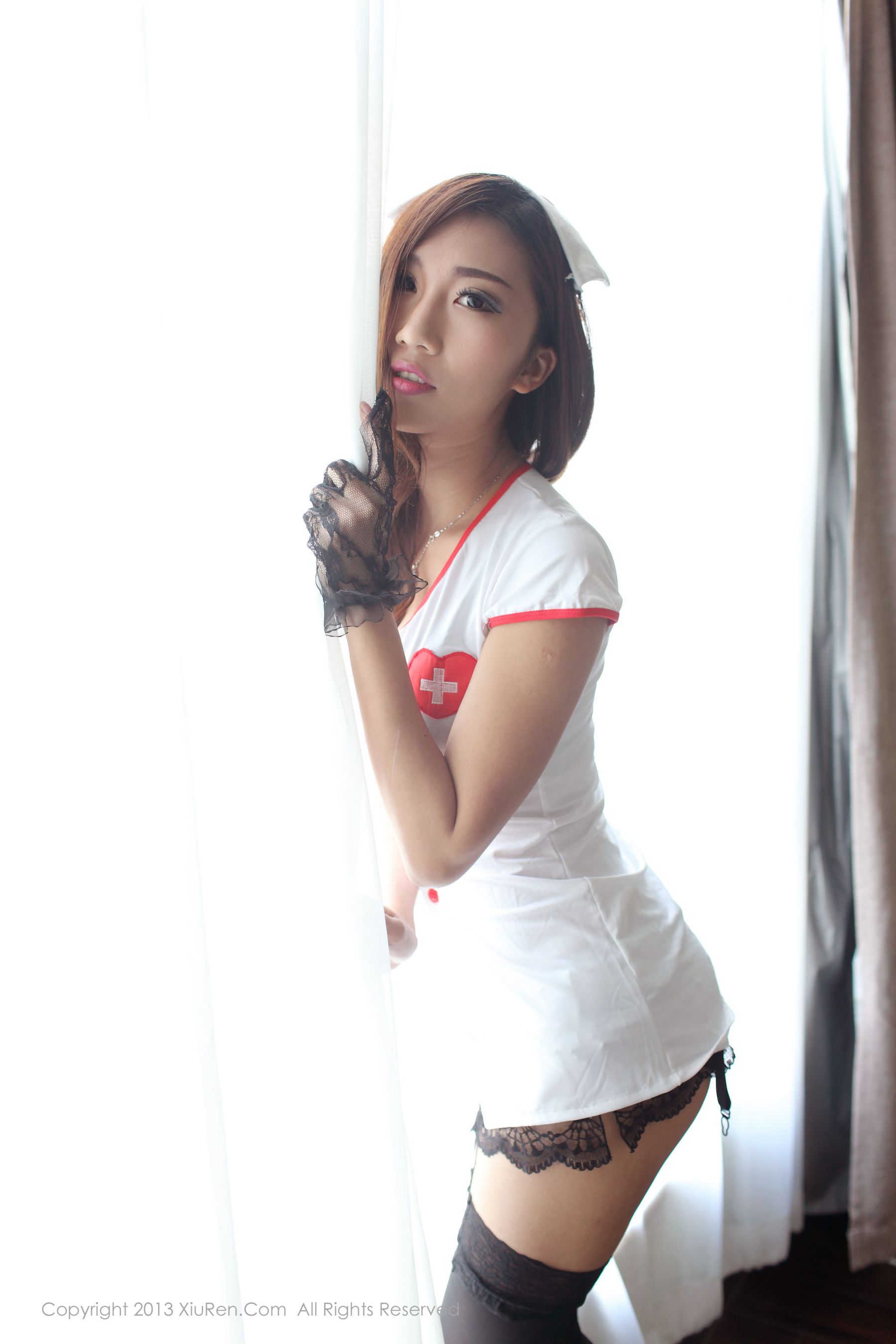 Domineering Xinxin Ye Domineering Woman Staging Domineering Black Silk Nurse Xiuren Xiuren No.040