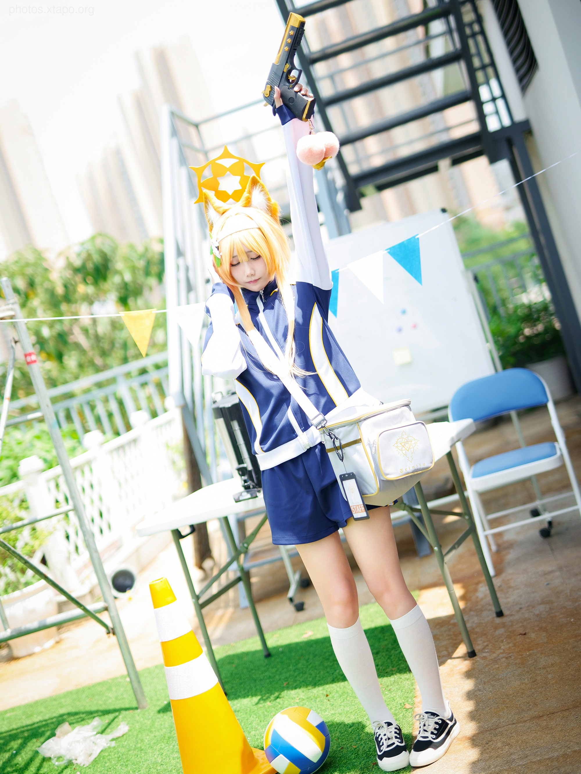 Mother Blue Archive -Iluo マ リ ー (Gymnastics) Cosplay Vol.02