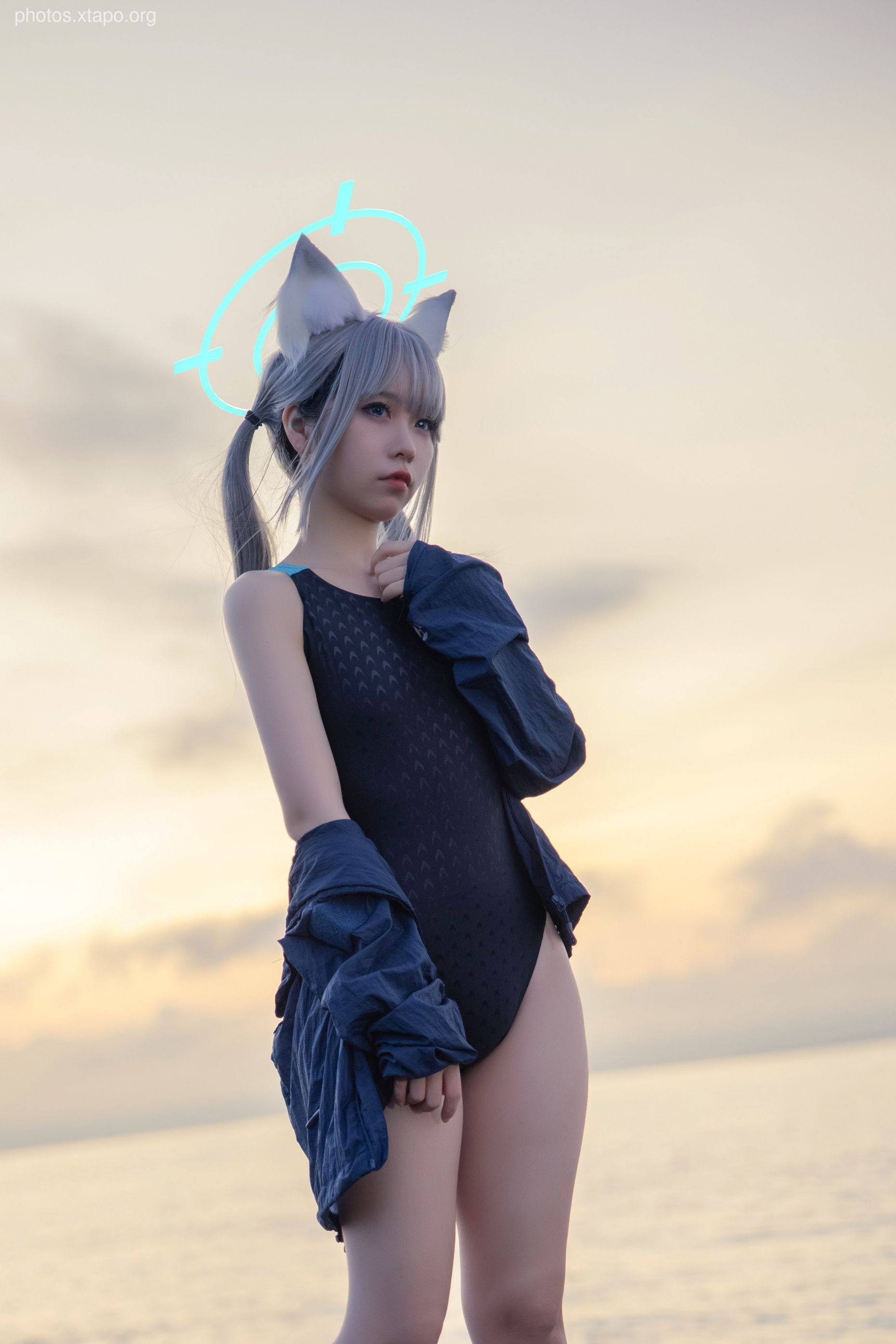 G44 will not be injured in blue archives Sand wolf Bai Zi swimsuit 26p-288MB