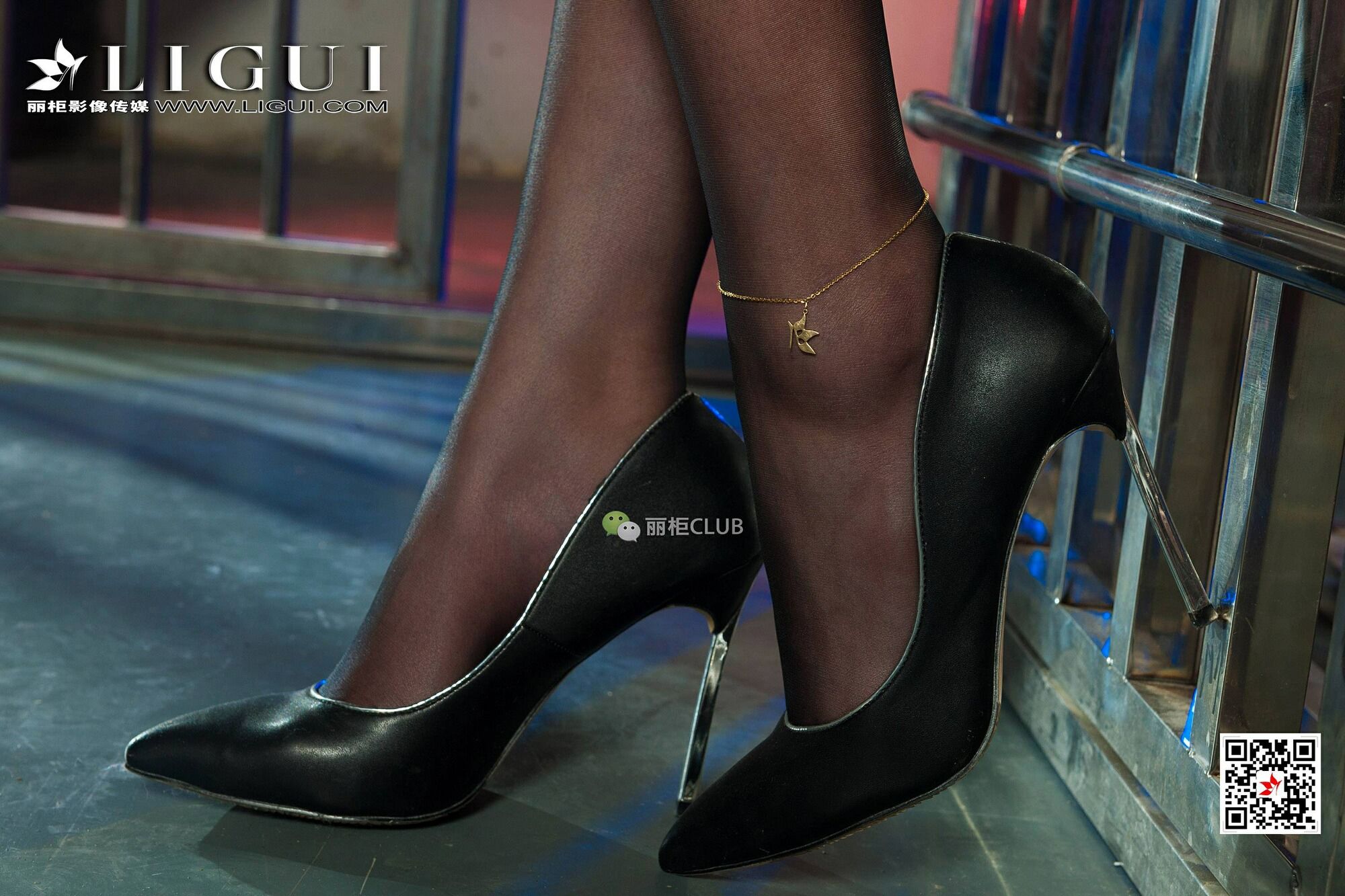 Leg Model Min Er Black Silk Queen Beautiful Foot Ligui Internet beauty