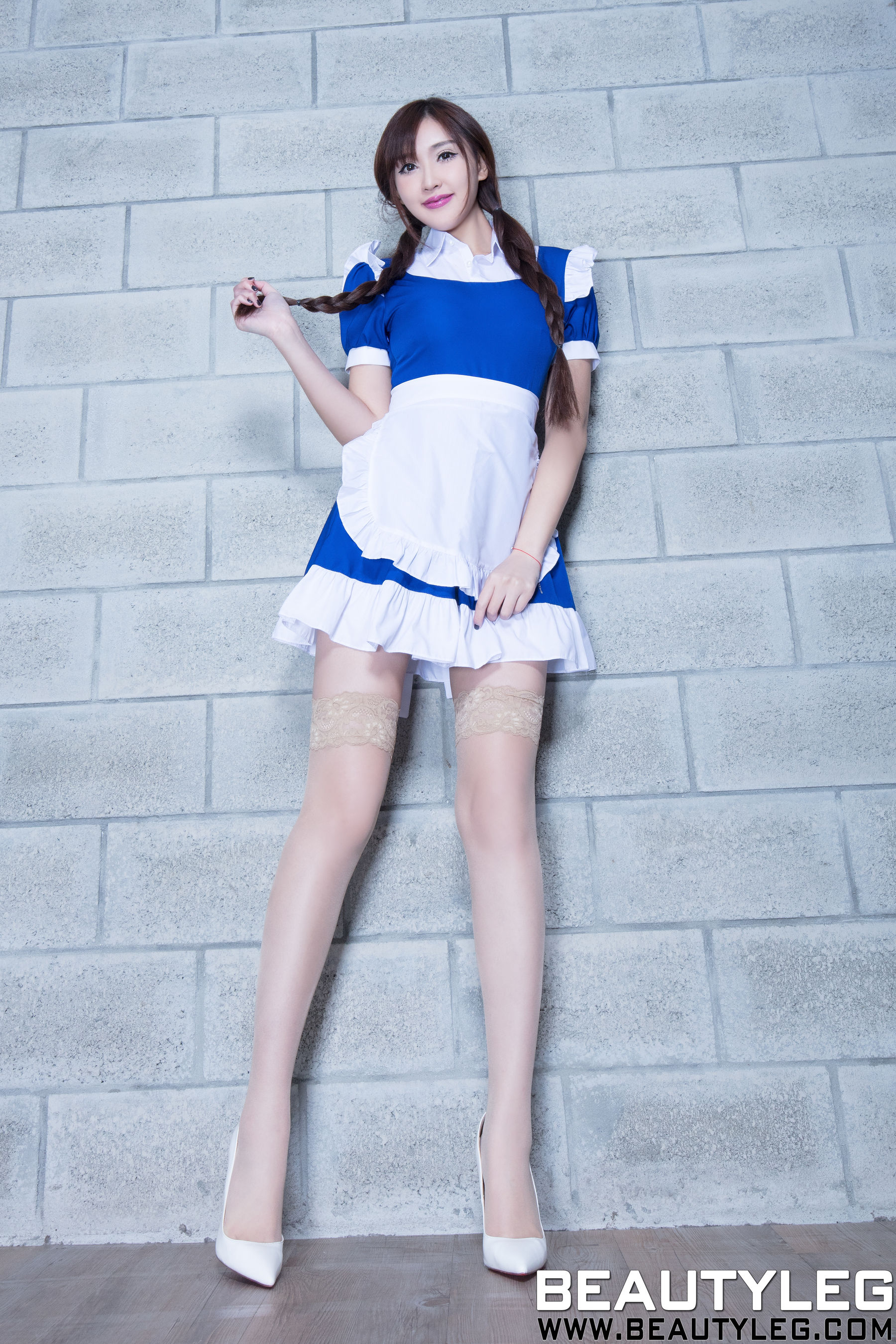 Ren Yuxuan VANESSA Belly Stockings Beautiful LegsSilkless Legs Beautyleg No.1609