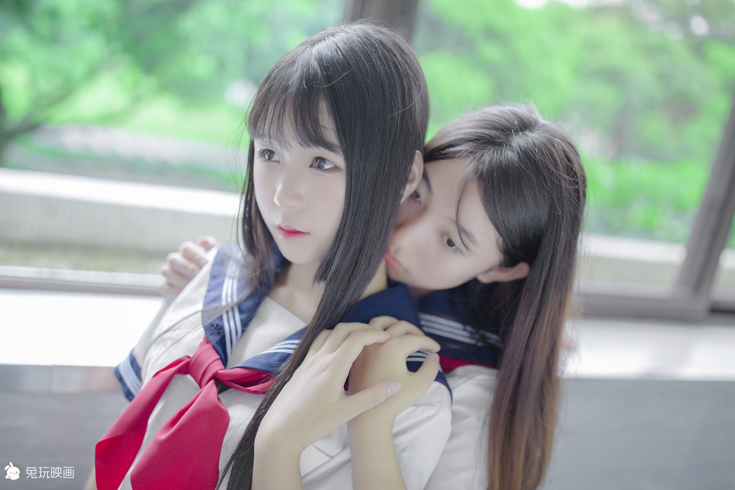 Bunny Playing Painting -Carn Uniform Vol.002 Classroom after school