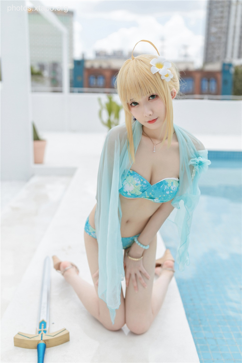 Frontier v - Artoria Pendragon Swimsuit 40P45M