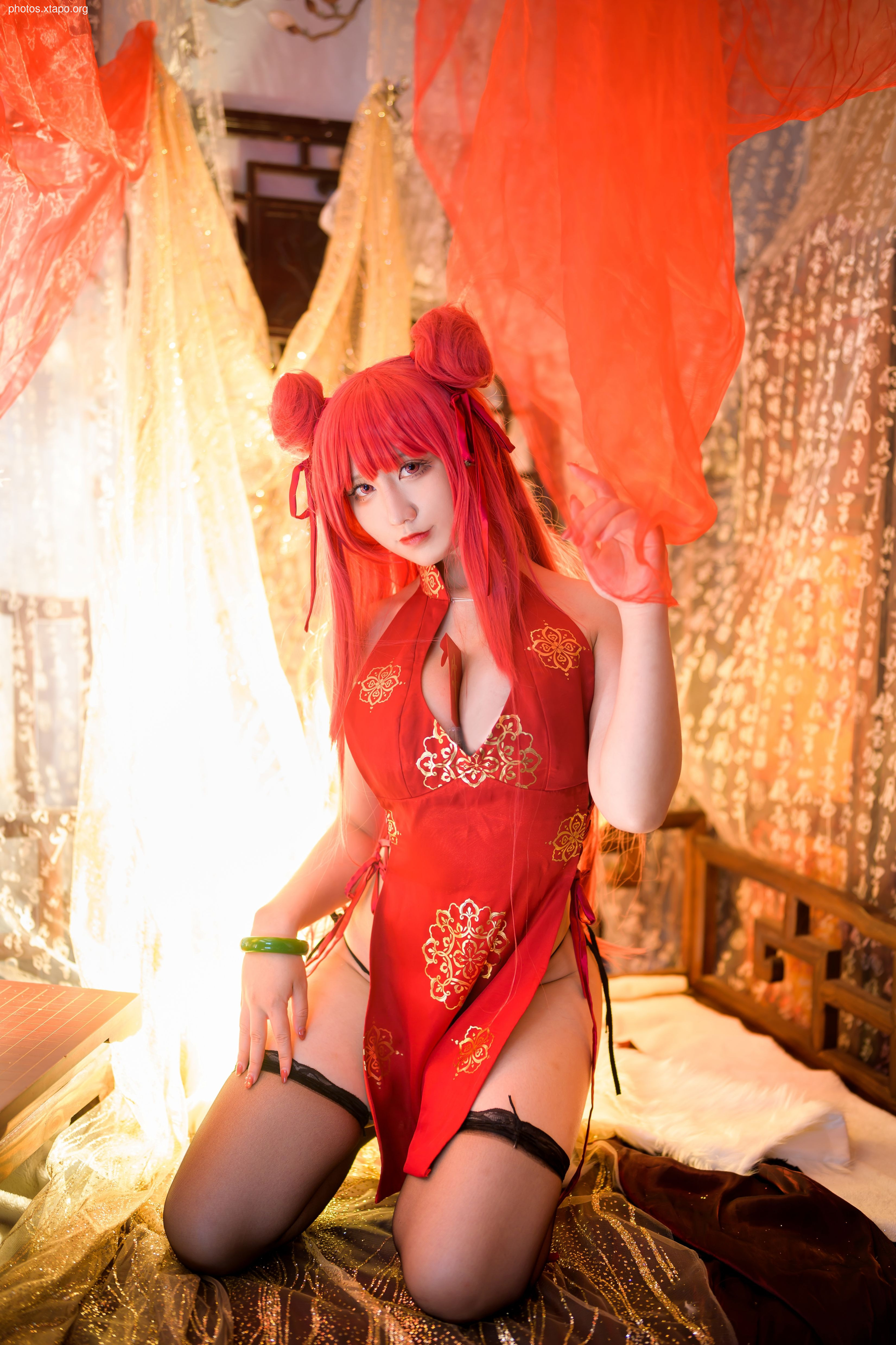 Jiuqu Jean -No.67 Blue Line Galiso New Year cheongsam 24p -557MB