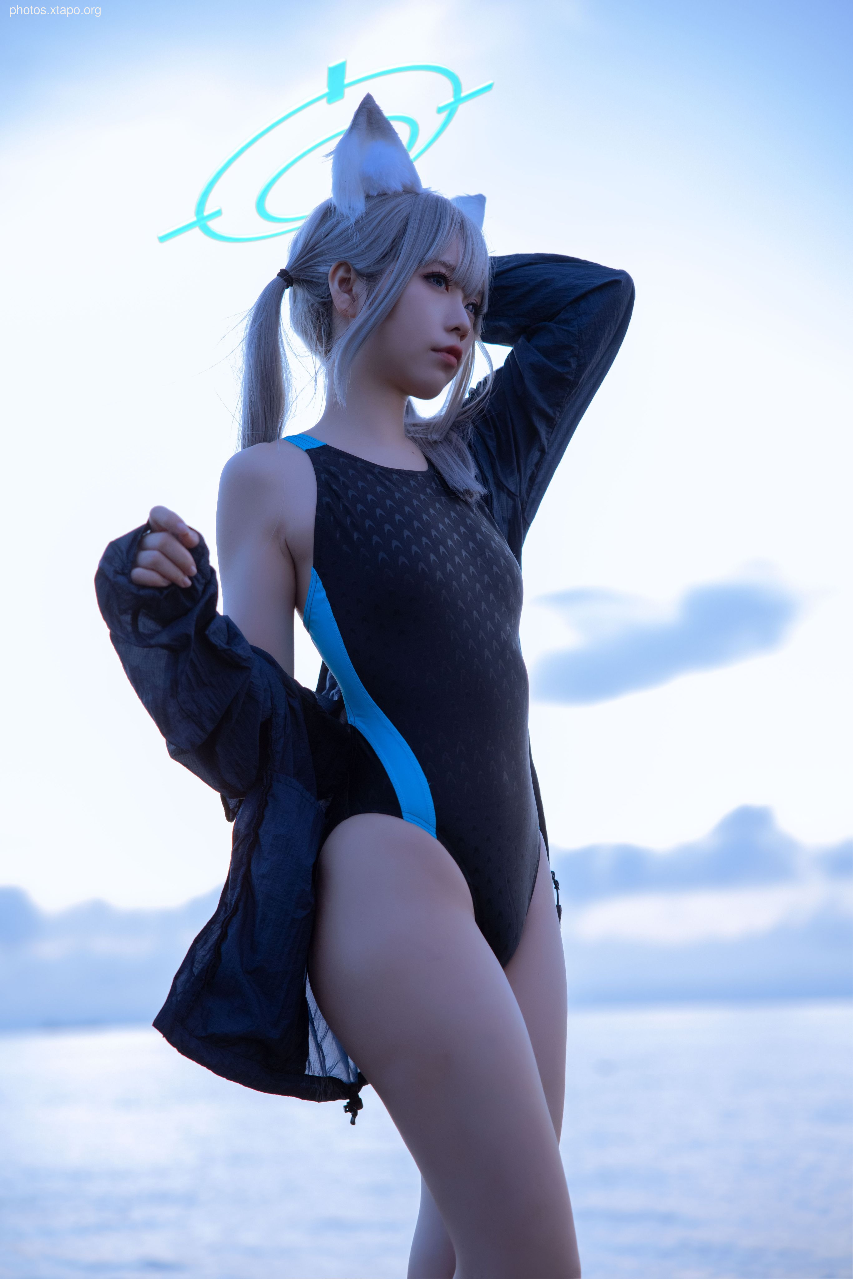 G44 will not be injured in blue archives Sand wolf Bai Zi swimsuit 26p-288MB