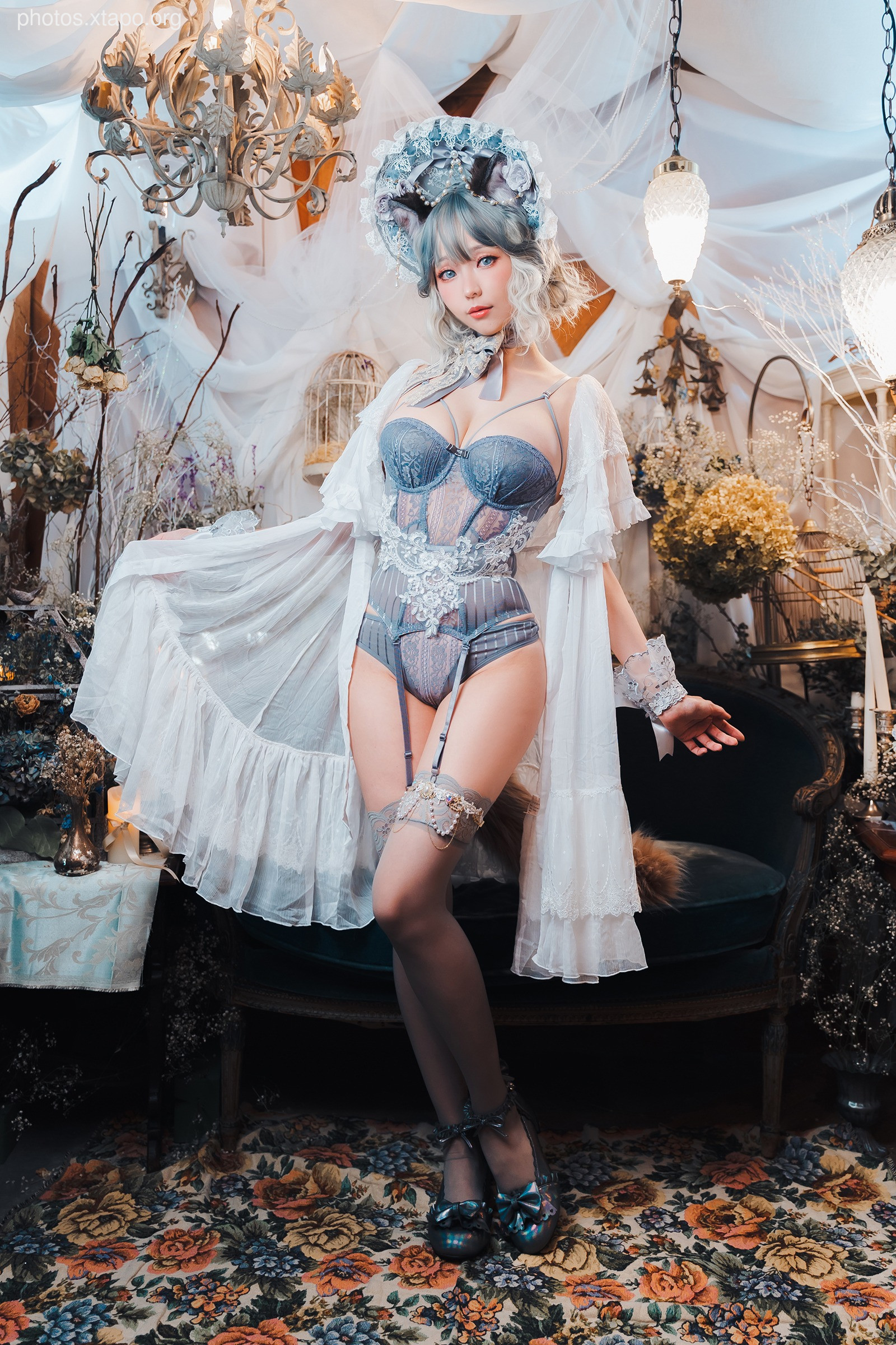 Elyee -Agdoll cat doll puppet cat girl figure