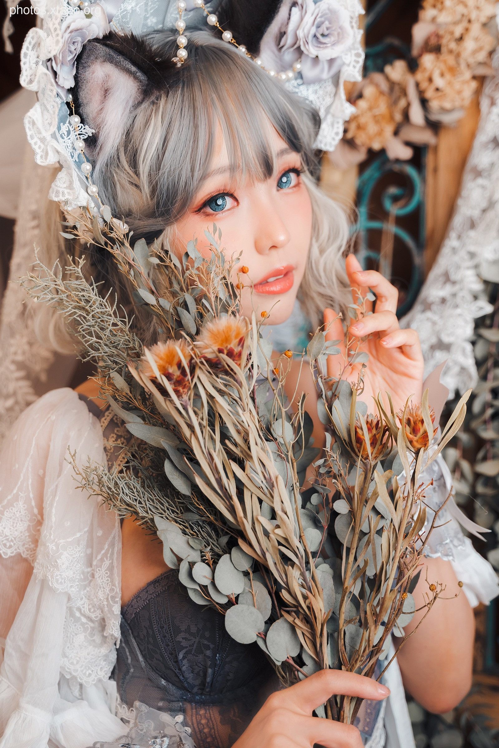 Elyee -Agdoll cat doll puppet cat girl figure