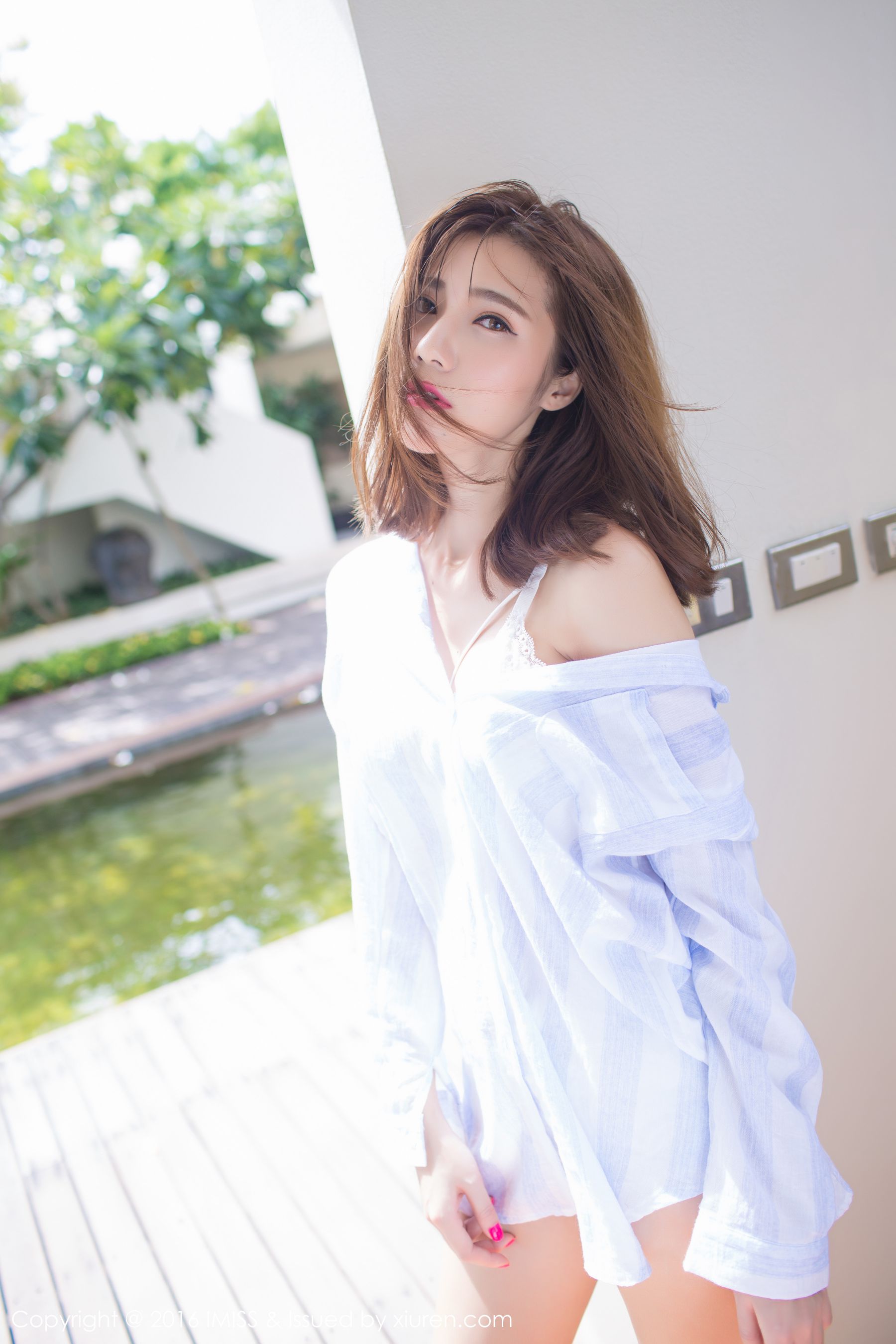 Goddess @sandy Chen Tianyang White Shirt Ai MiSSSS VOL.139