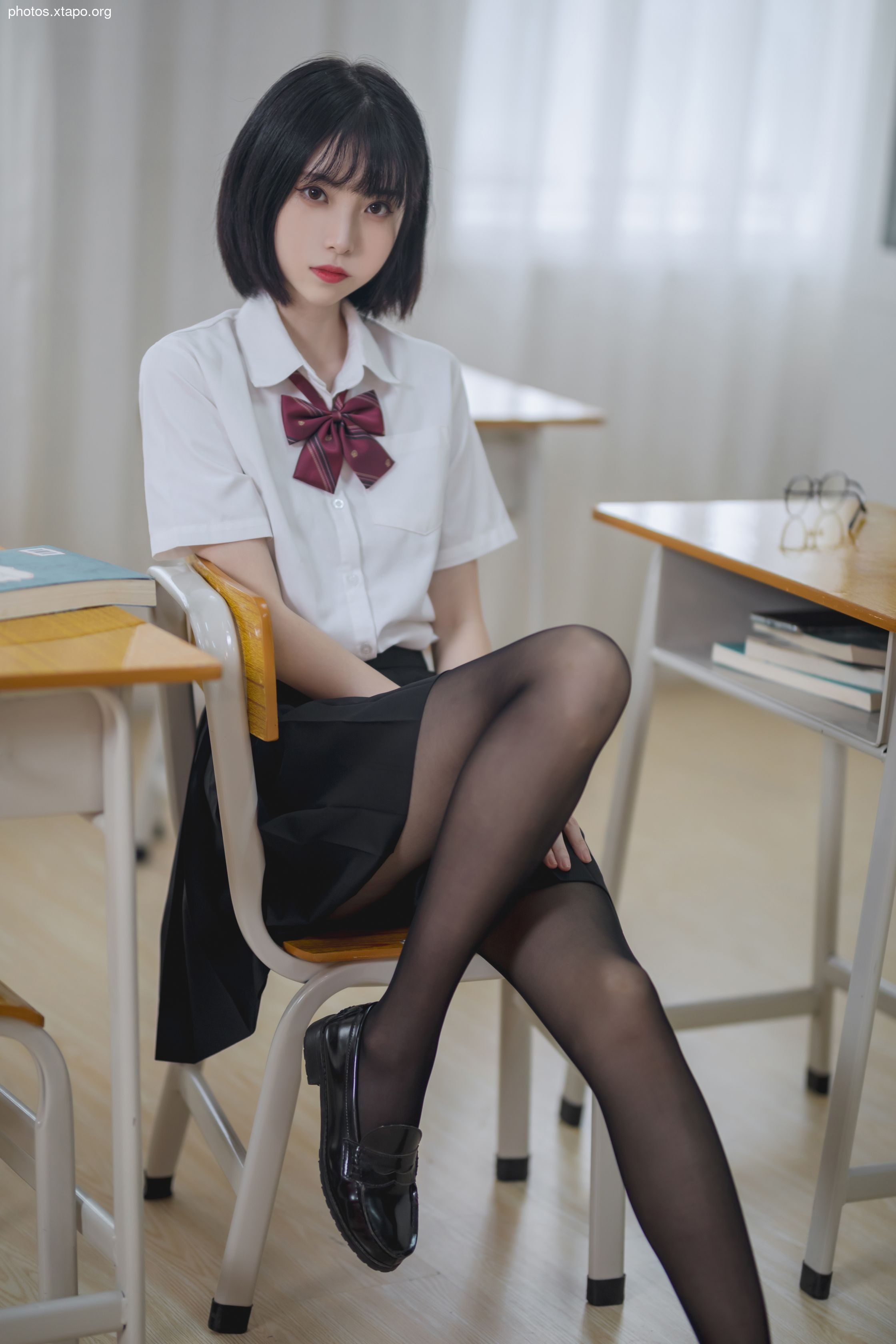 Xu Lan -NO.01 Classroom jk black silk 40p -426MB