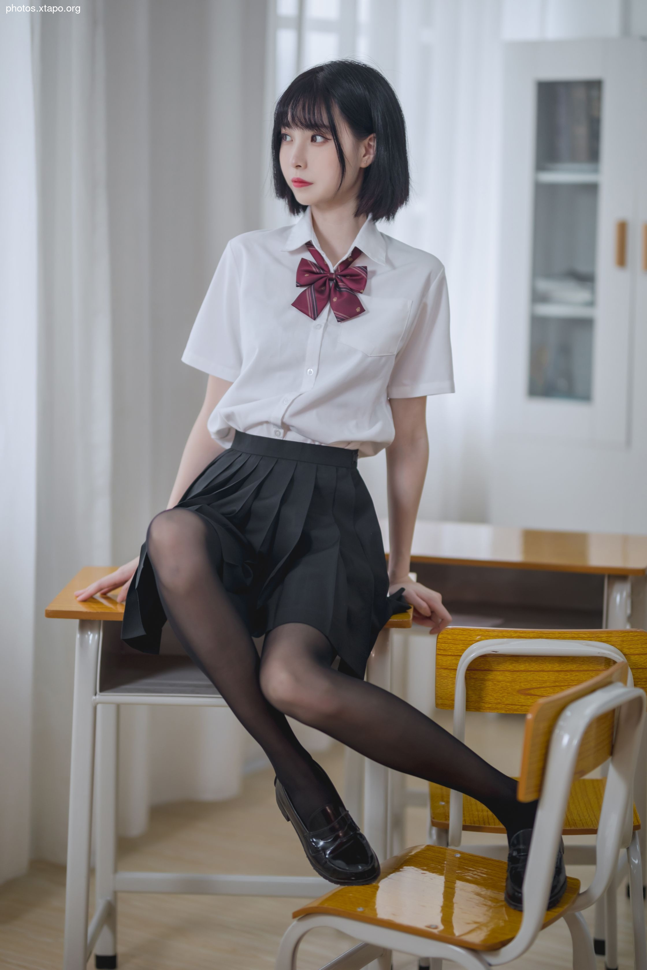 Xu Lan -NO.01 Classroom jk black silk 40p -426MB