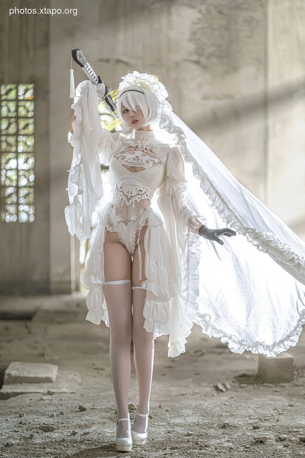 Kagami-chan-kimono, dress, Hill, Mash, 2B white wedding dress, Ghost Sword and Wind Chime Princess [95P]