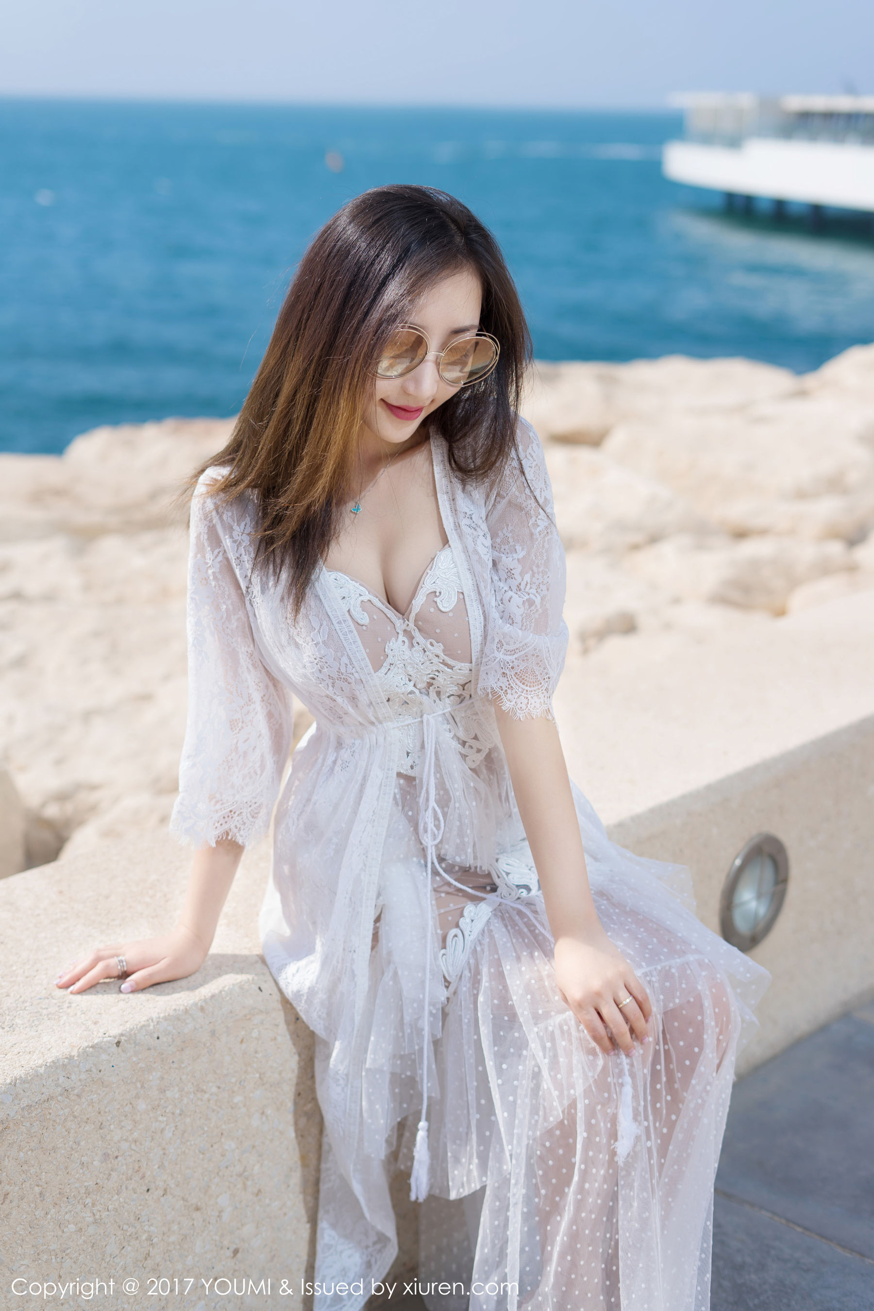 YUMI-Youmei Blue Sky Silver Beach Baiyun Beauty Beauty Youmihui Youmi Vol.088