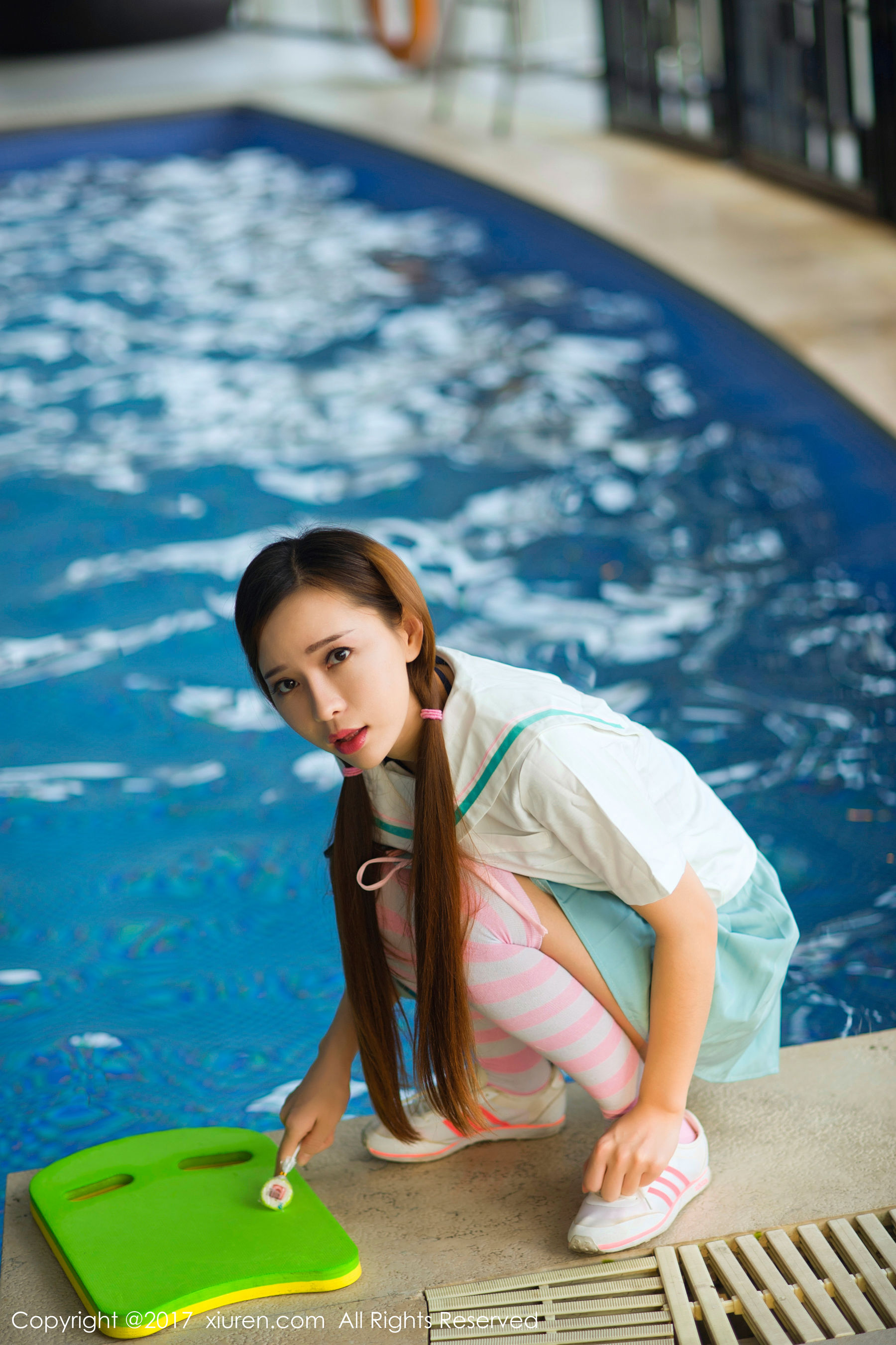 Ai Xiaoqing Human Boom BathJapanese Student Service Swimming Pool Lollipop Xiuren Xiuren No.866