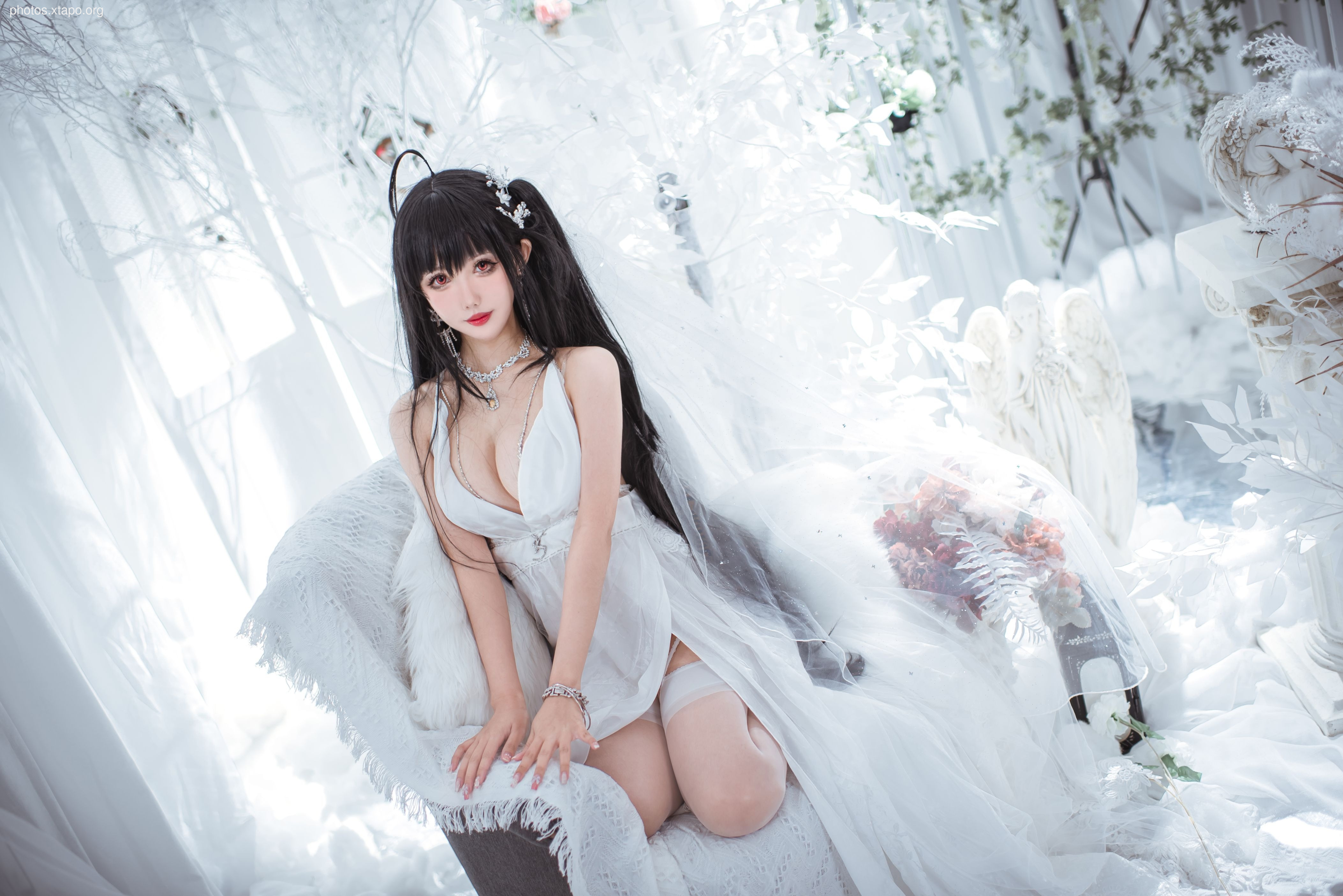 Fairy Moon Dafeng Pure White Wedding Dress 30p-189MB