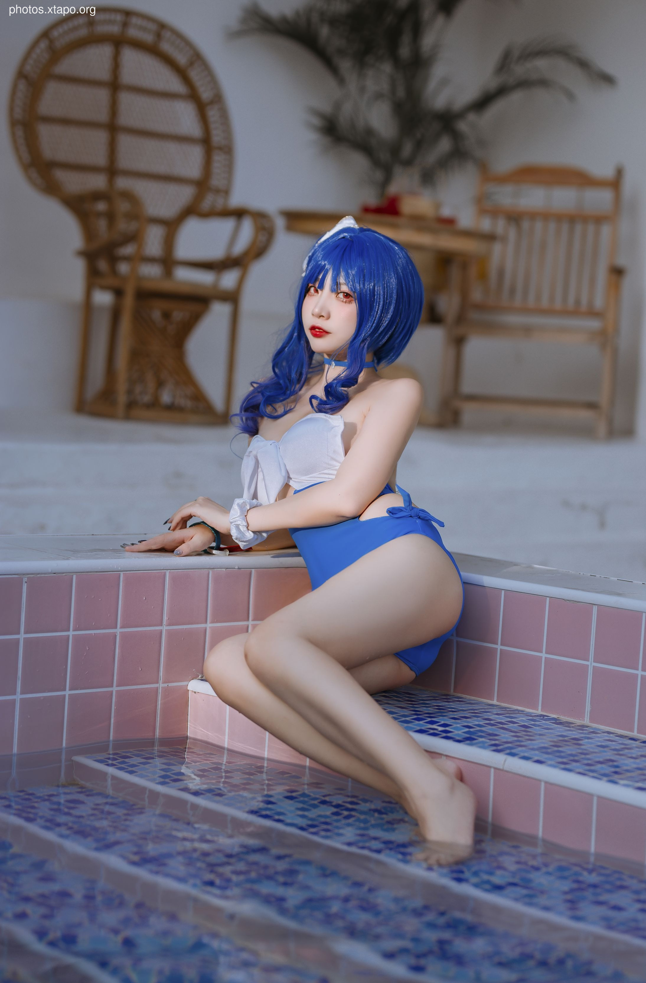 Erzuo Nisa Blue Bora Swimsuit 20p-364MB