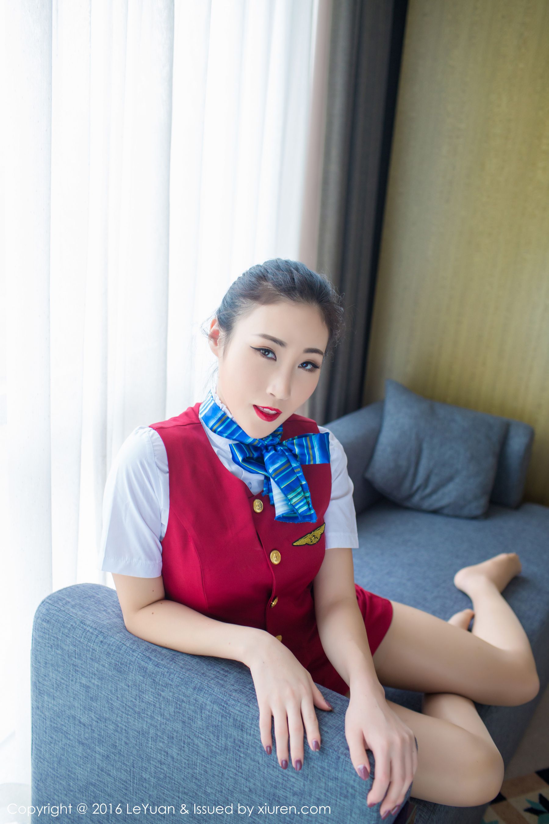 Wendy Zhixiu Air Sister UniformTempting Stockings Star Park Leuyuan VOL.021