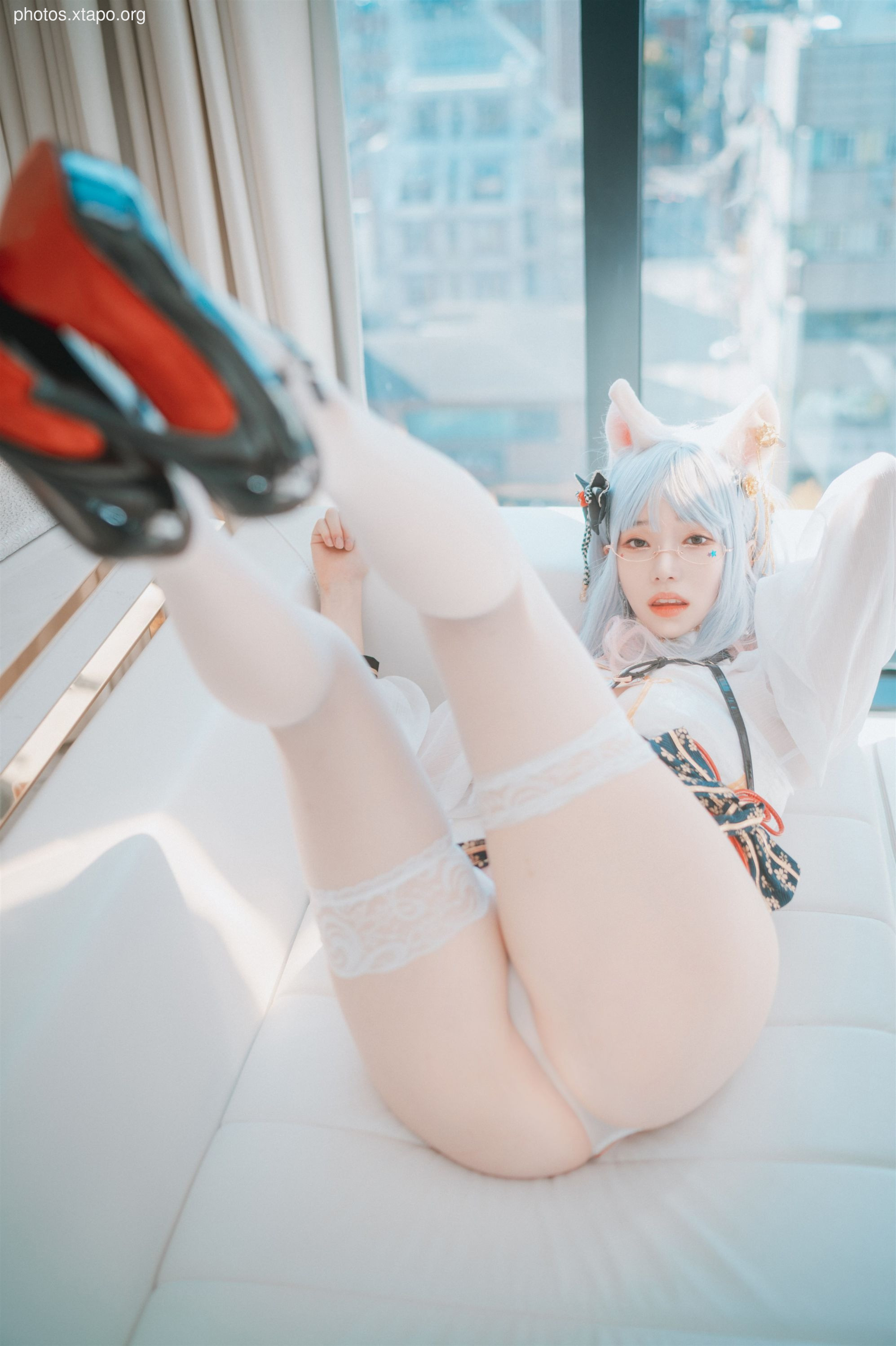 Djawa Photo - Bambi (밤비) - The cat wears an qípáo