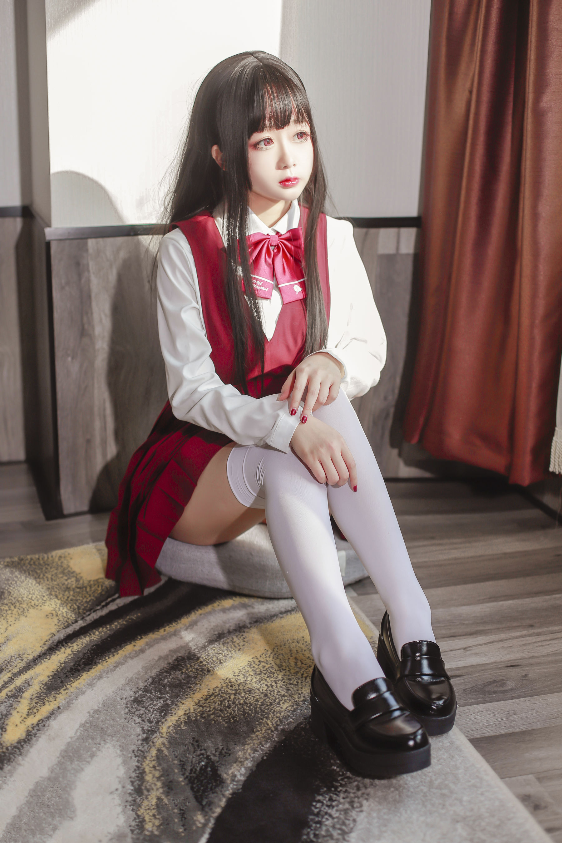 Meow Sugar Scales Vol.450 A red skirt photo set picture