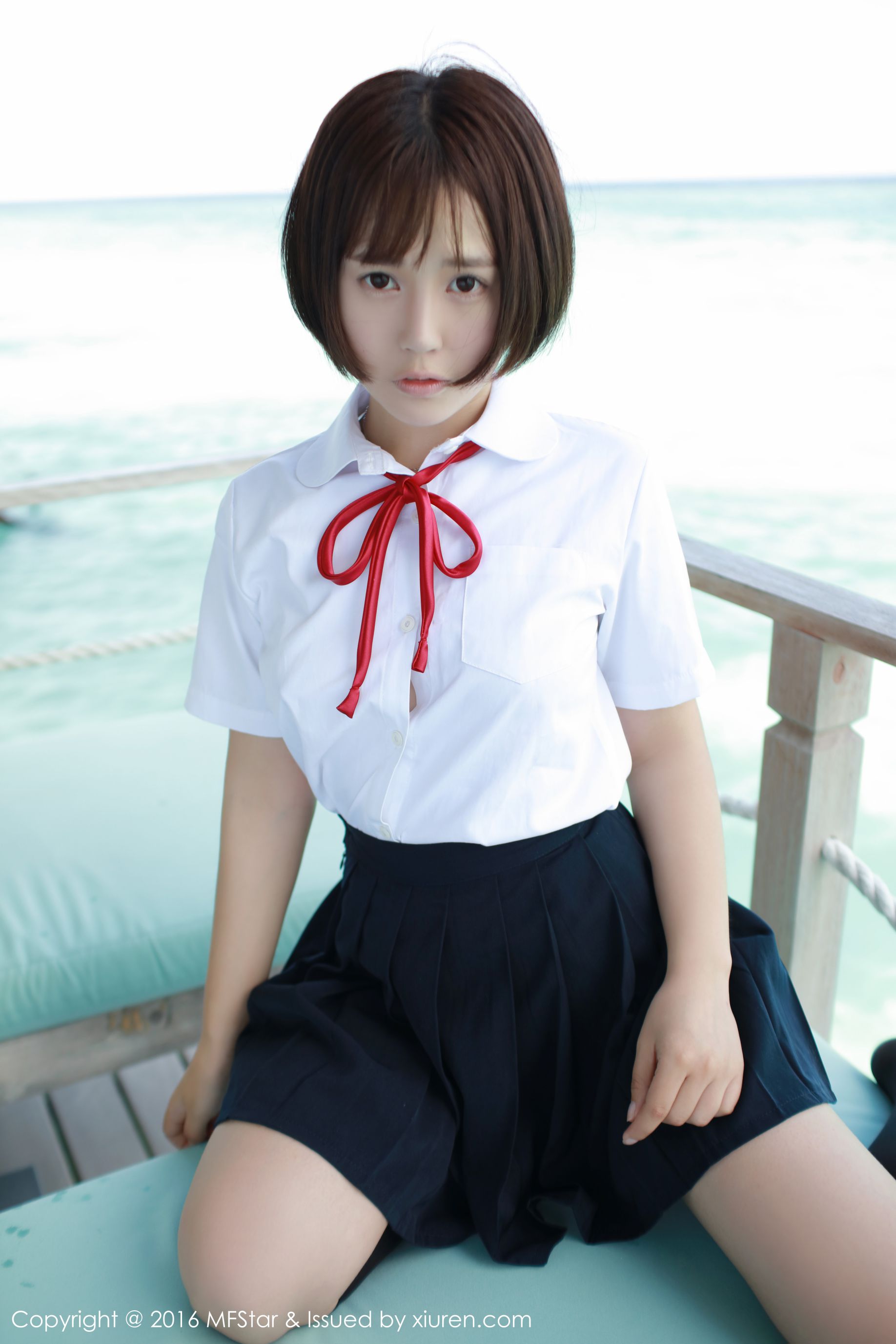 Evelyn Erri's Maldives Travel BikiniPerspective SkirtStudent Clothing Model Academy MFSTAR Vol.057